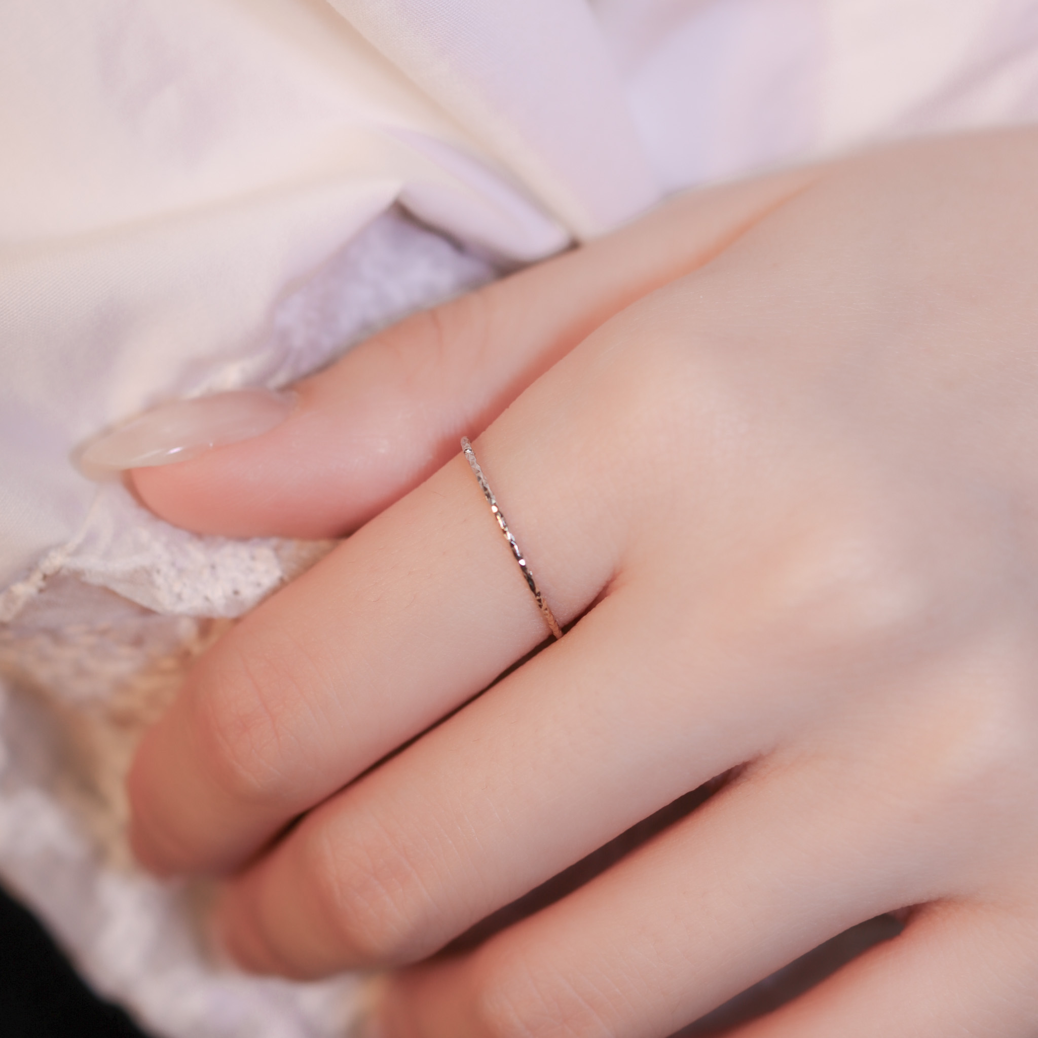 | 925純銀・白金・金 | 線條小戒指 （金/銀） | RI0721 |