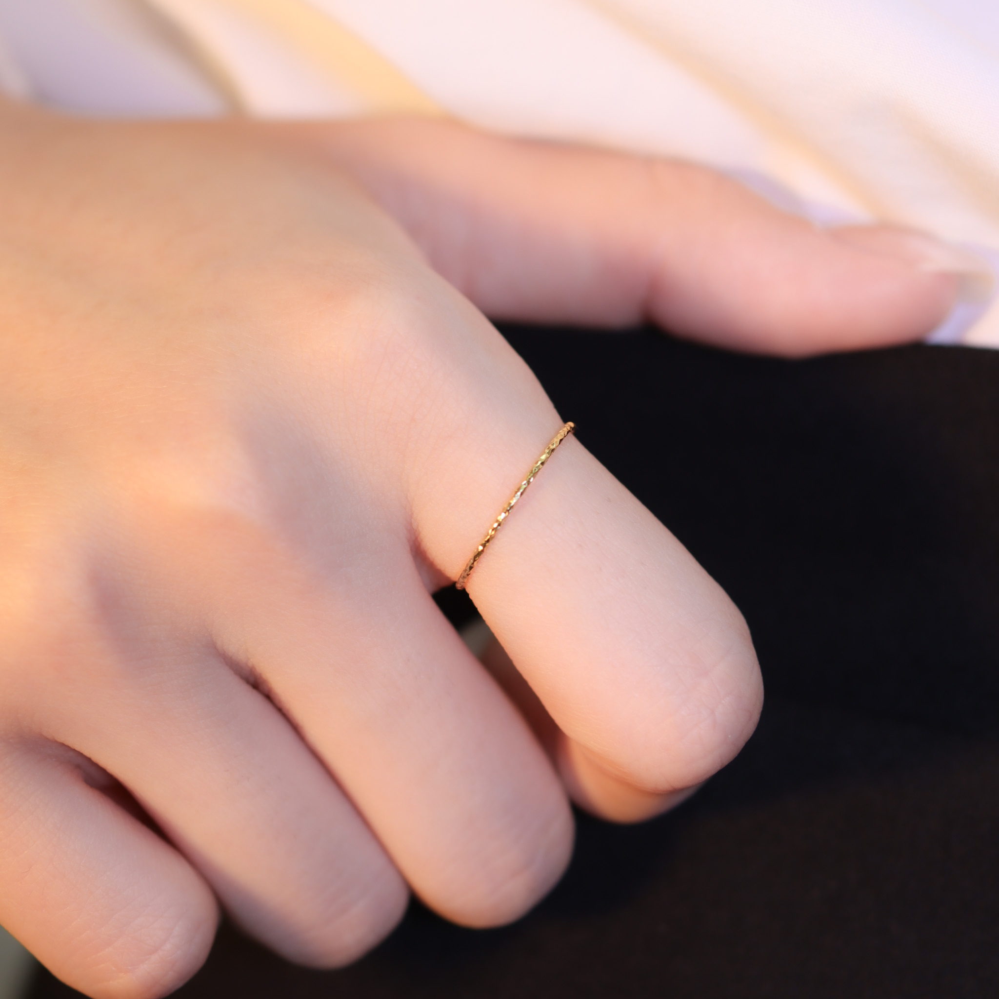 | 925純銀・白金・金 | 線條小戒指 （金/銀） | RI0721 |