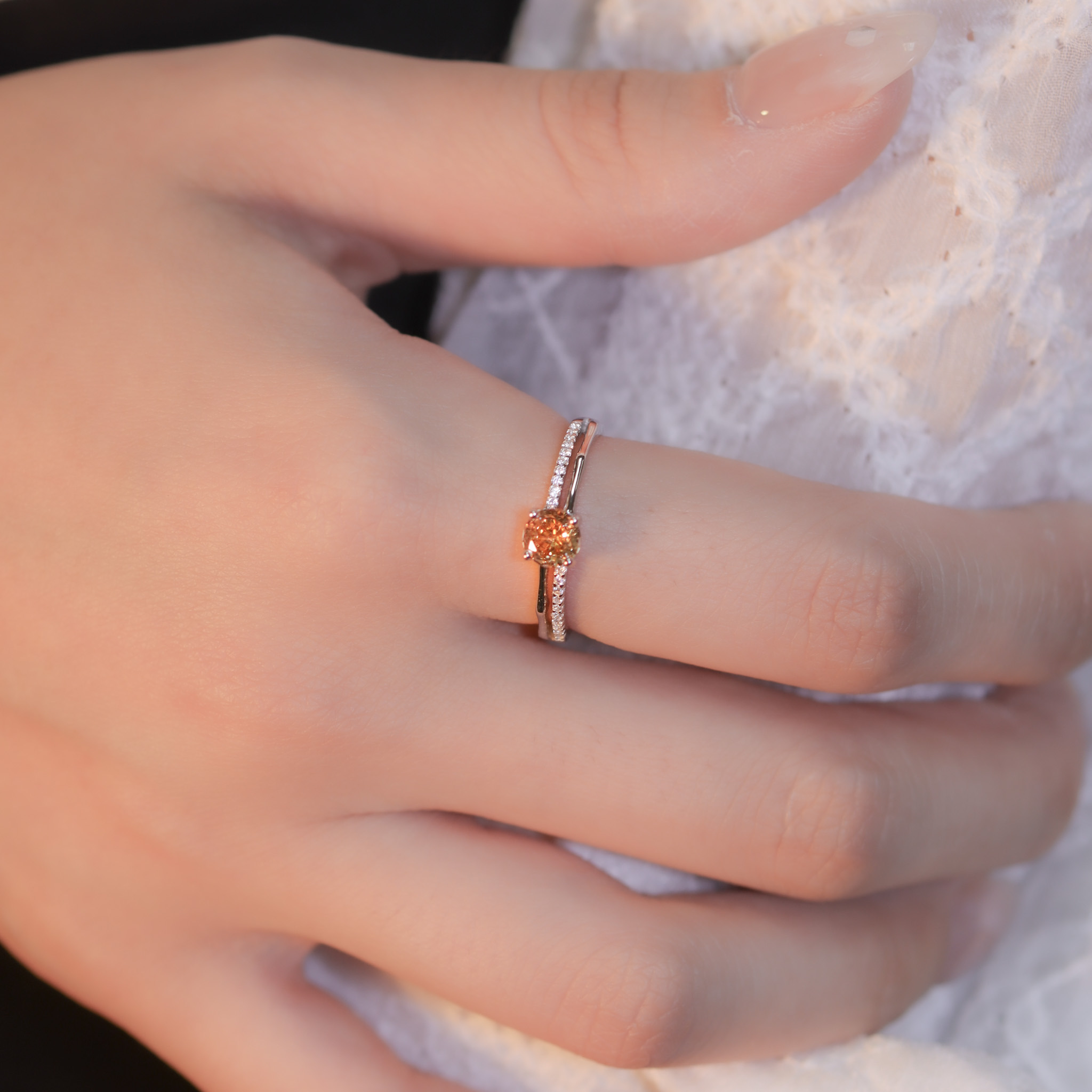 | 925銀 | 楓暈雙層戒指 | RI0726 |