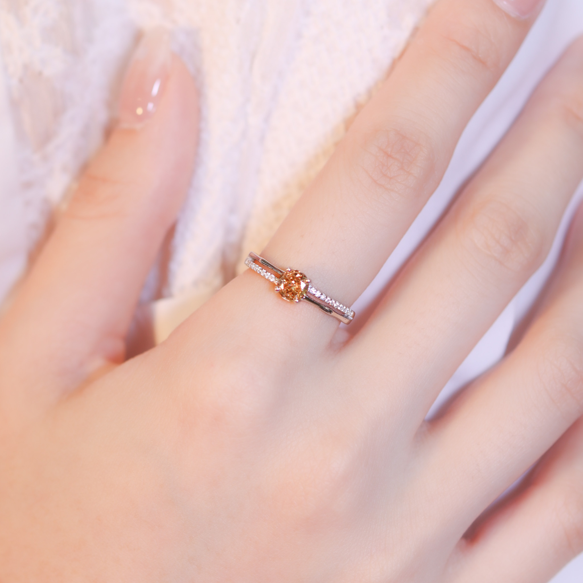 | 925銀 | 楓暈雙層戒指 | RI0726 |