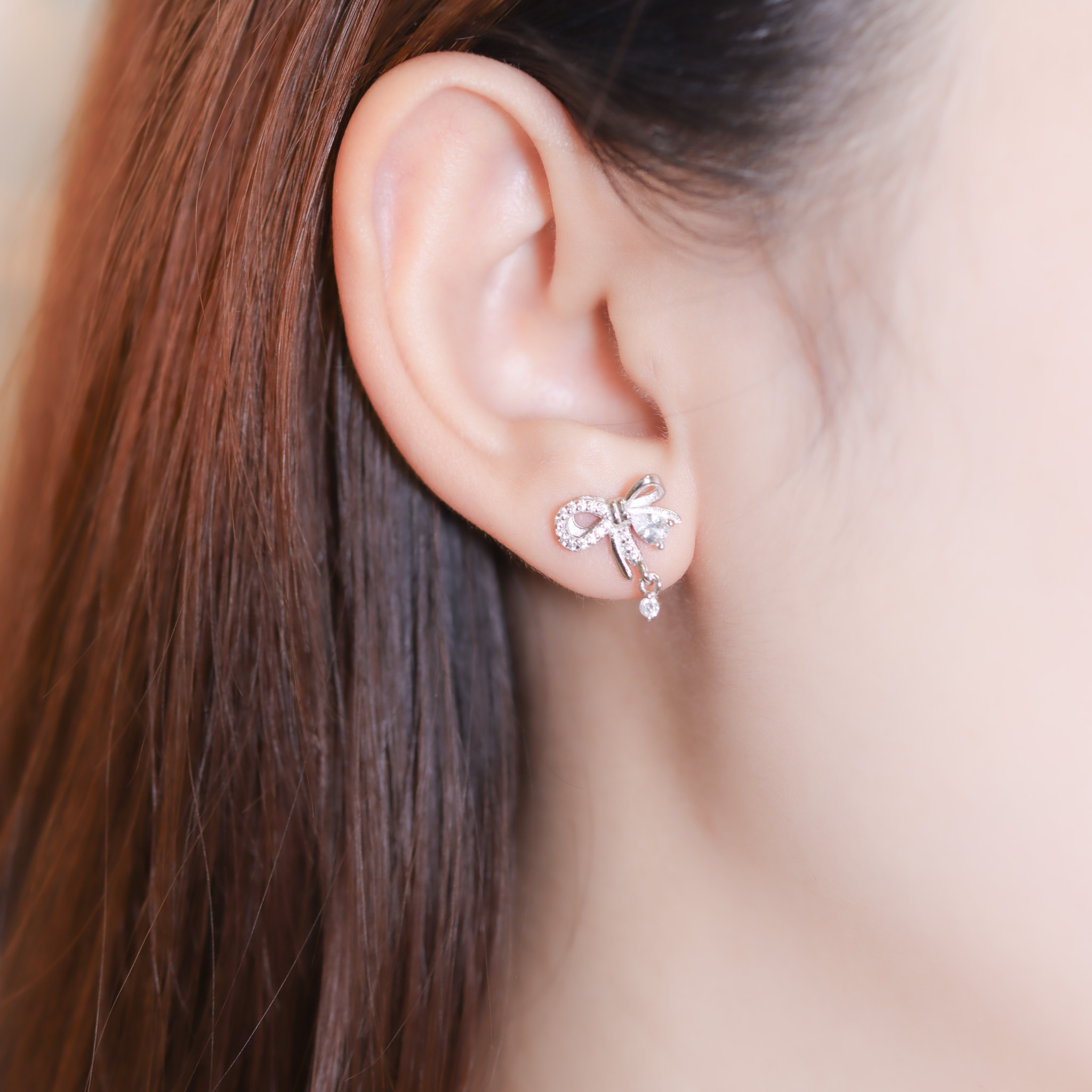 | 925純銀 | 願望結二重奏耳環  | EA0824 |