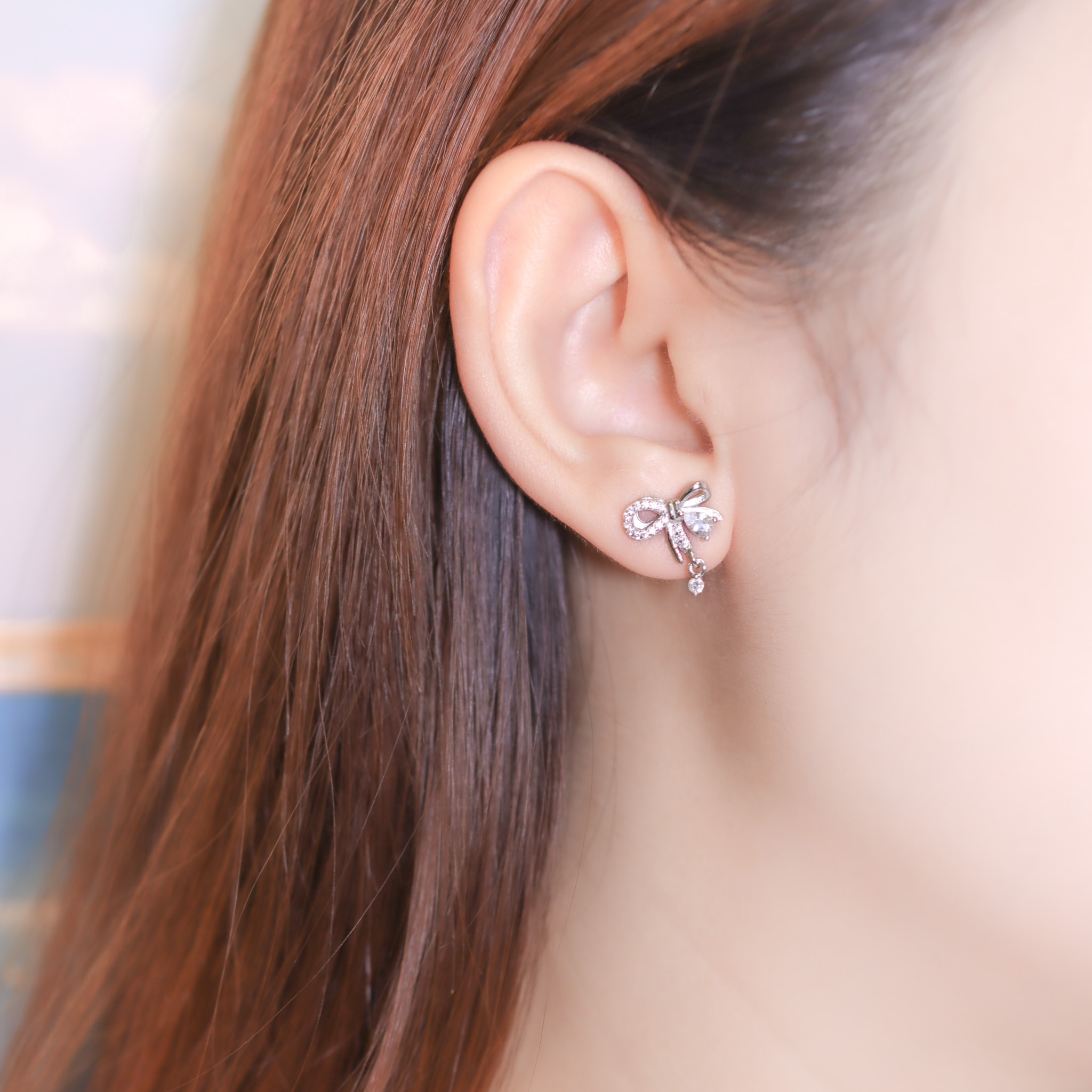 | 925純銀 | 願望結二重奏耳環  | EA0824 |