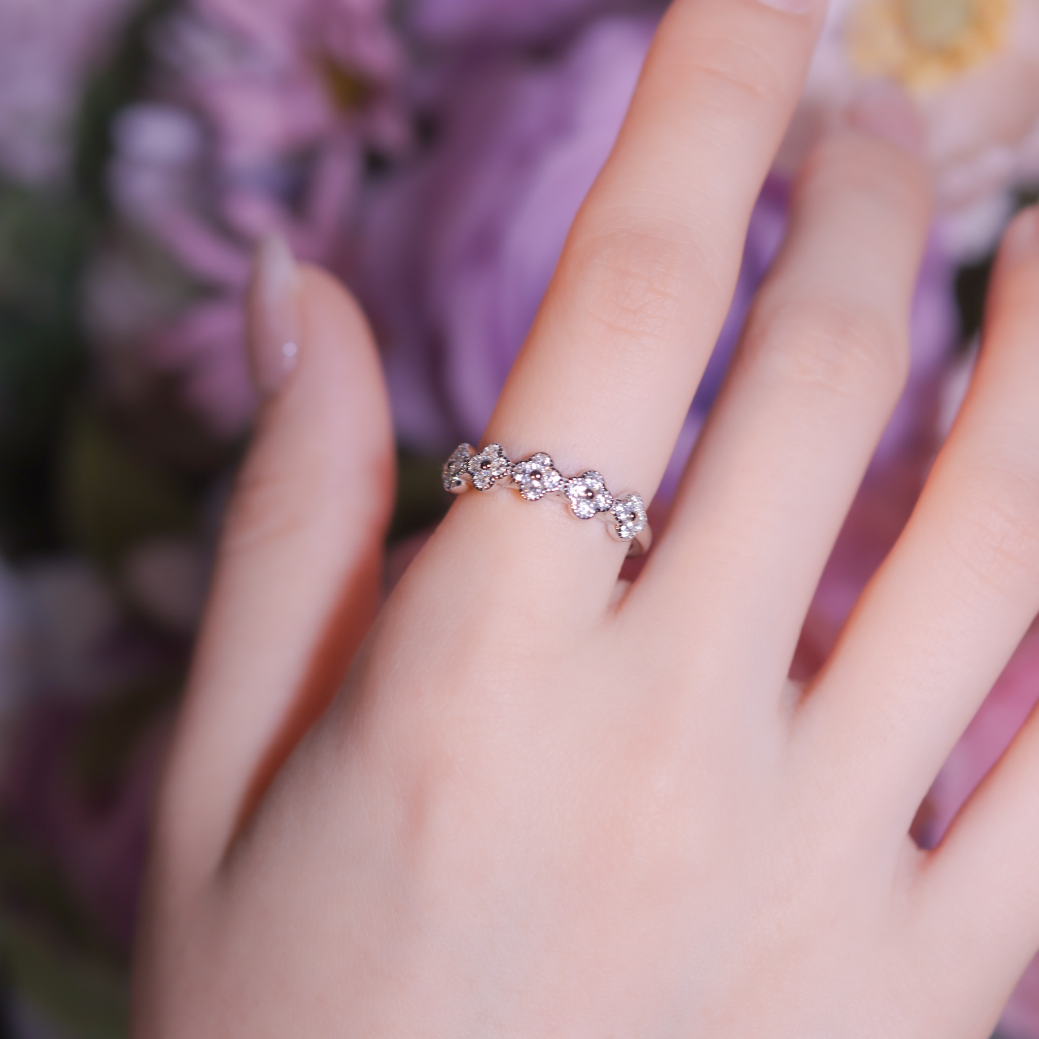 | 925純銀・厚鍍白金・厚鍍玫瑰金 | 不變的幸運戒指（銀/玫瑰金）  | RI0722 |