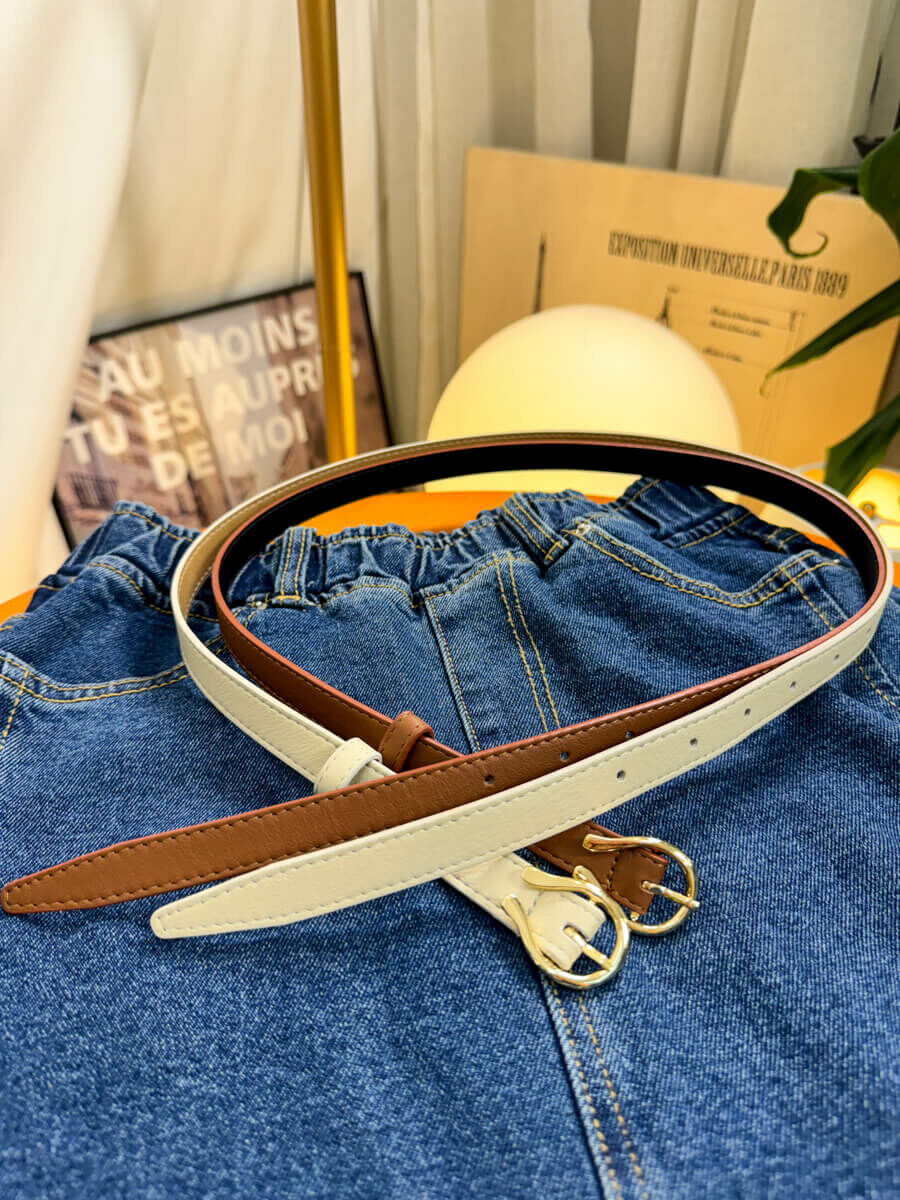 金扣．真皮 皮帶【2419-1030】