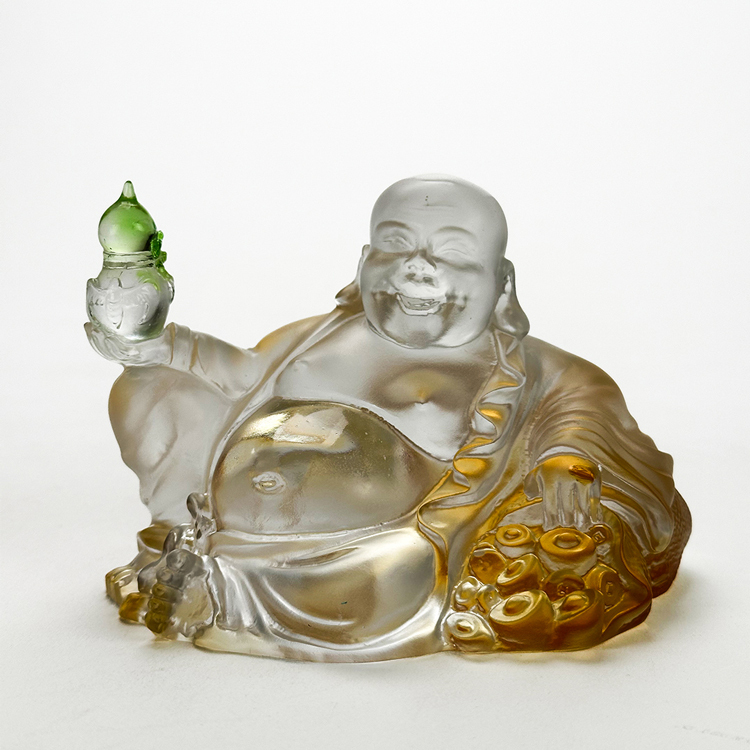 鹿港窯禮品館 琉璃彌勒佛 帶來幸福與財富的吉祥物