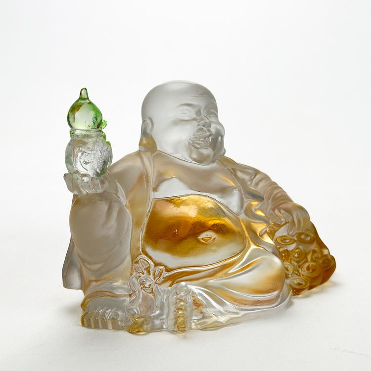 鹿港窯禮品館 琉璃彌勒佛 帶來幸福與財富的吉祥物