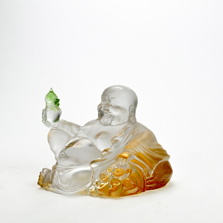 鹿港窯禮品館 琉璃彌勒佛 帶來幸福與財富的吉祥物