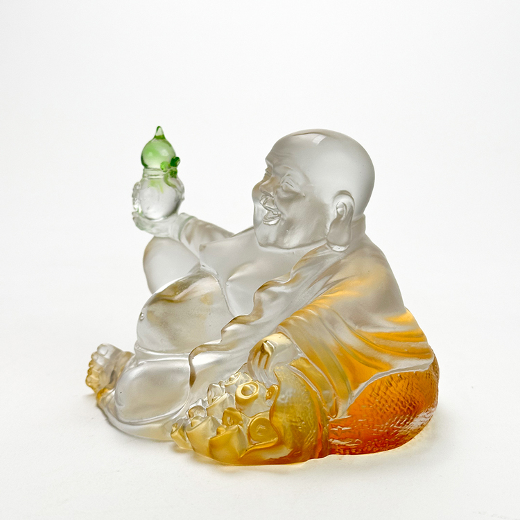 鹿港窯禮品館 琉璃彌勒佛 帶來幸福與財富的吉祥物