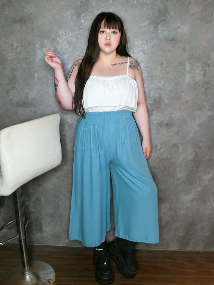 蛋糕領平口超顯瘦大口袋連身褲🍭自訂款