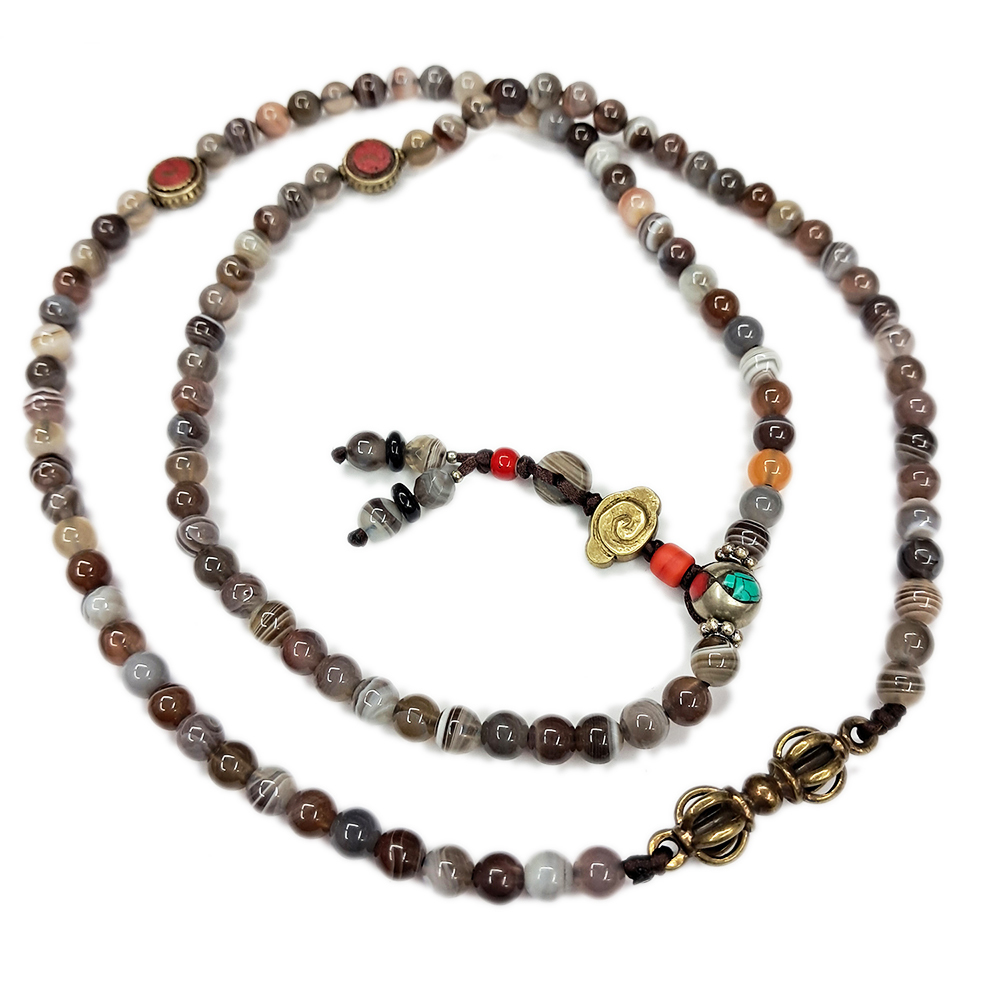 金剛杵&藥師珠108念珠6mm【十方】124616