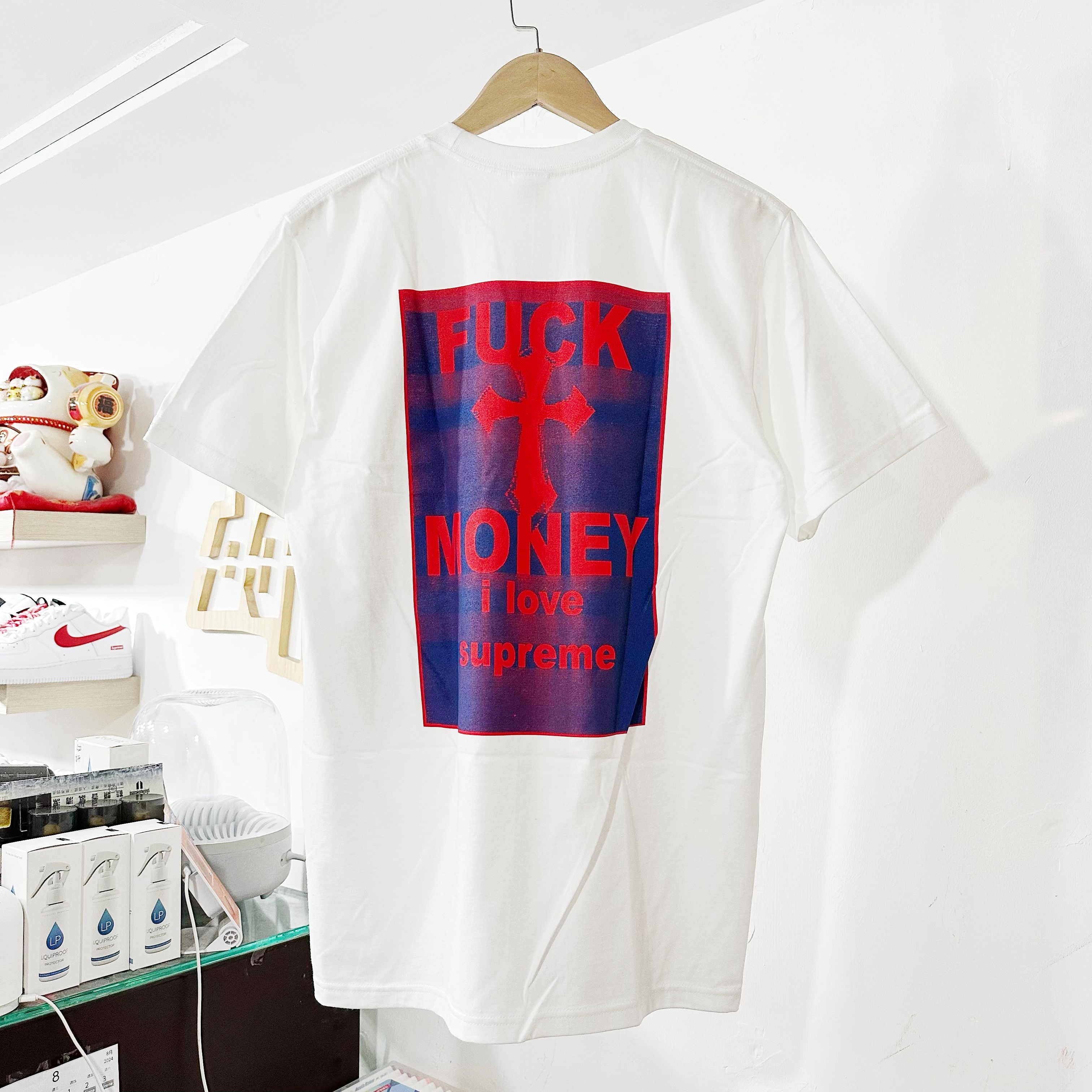 SUPREME FW24 FUCK MONEY TEE WHITE