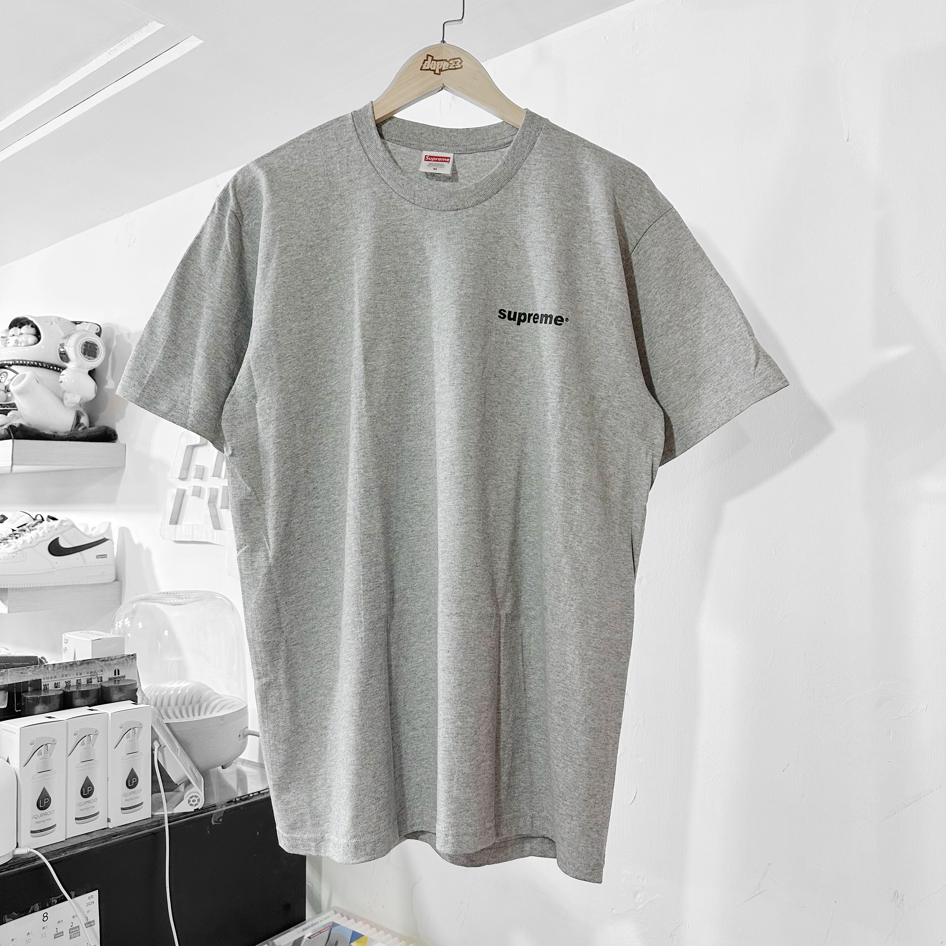 SUPREME FW24 FUCK MONEY TEE GREY