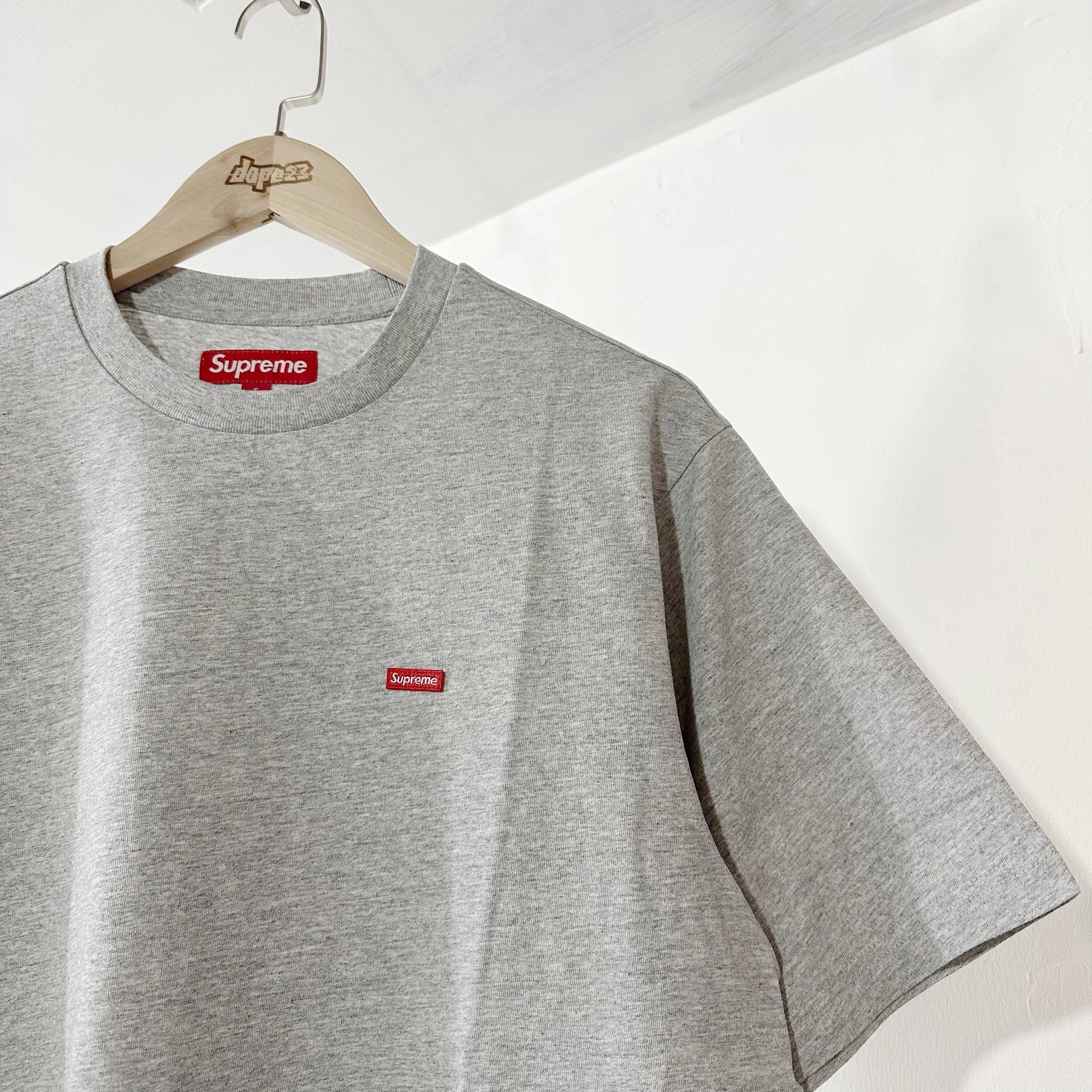 SUPREME FW24 SMALL BOX TEE HEATHER GREY