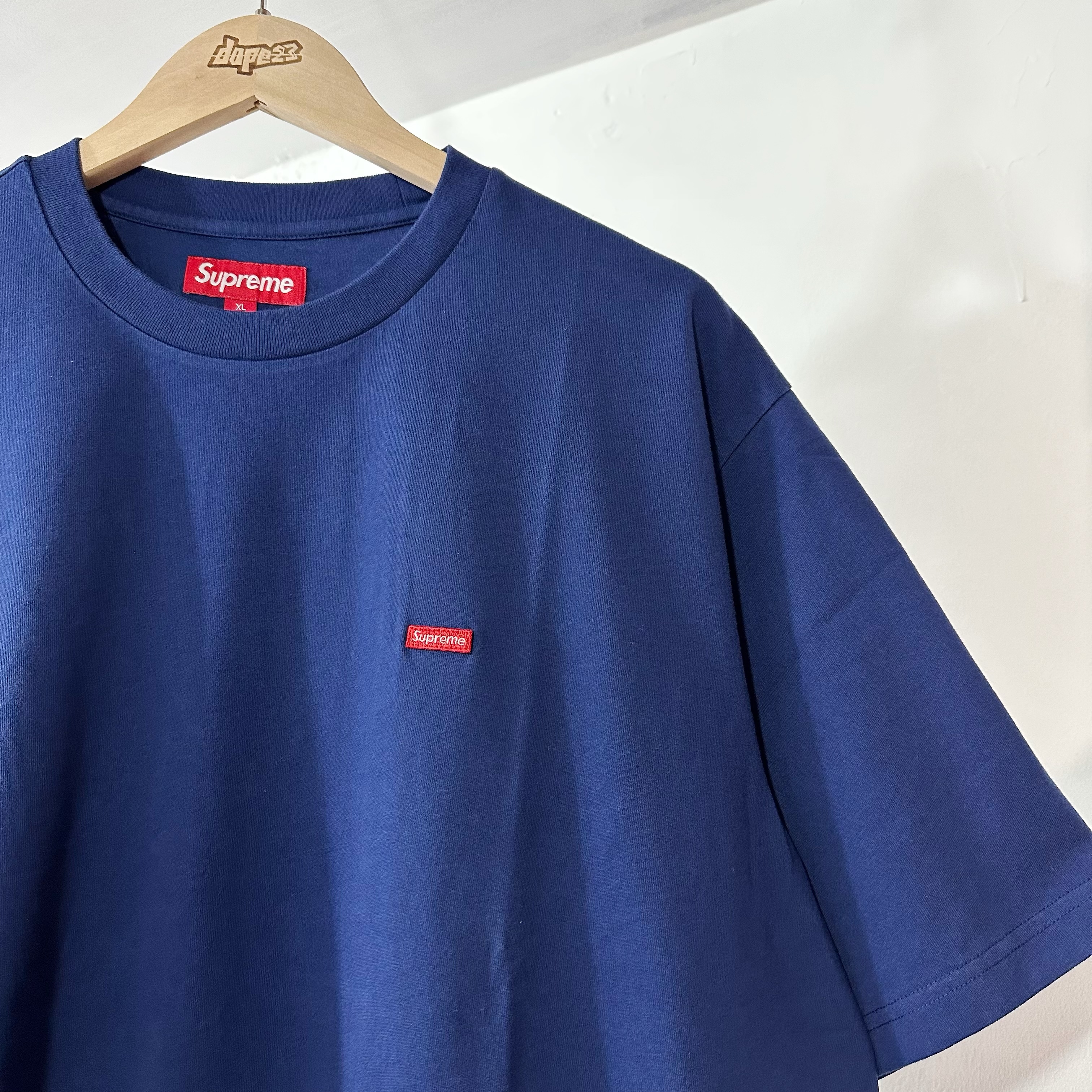 SUPREME FW24 SMALL BOX TEE NAVY