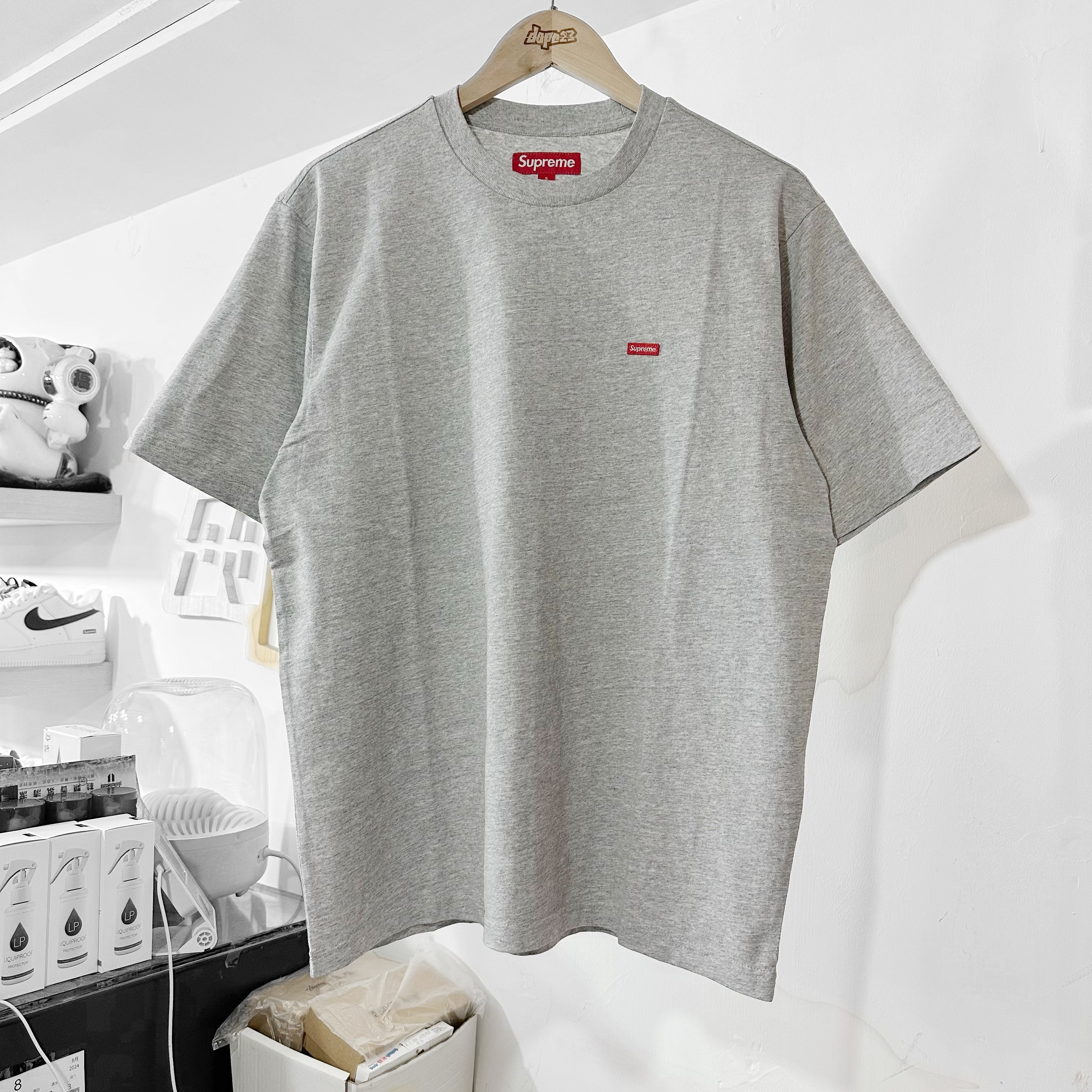 SUPREME FW24 SMALL BOX TEE HEATHER GREY