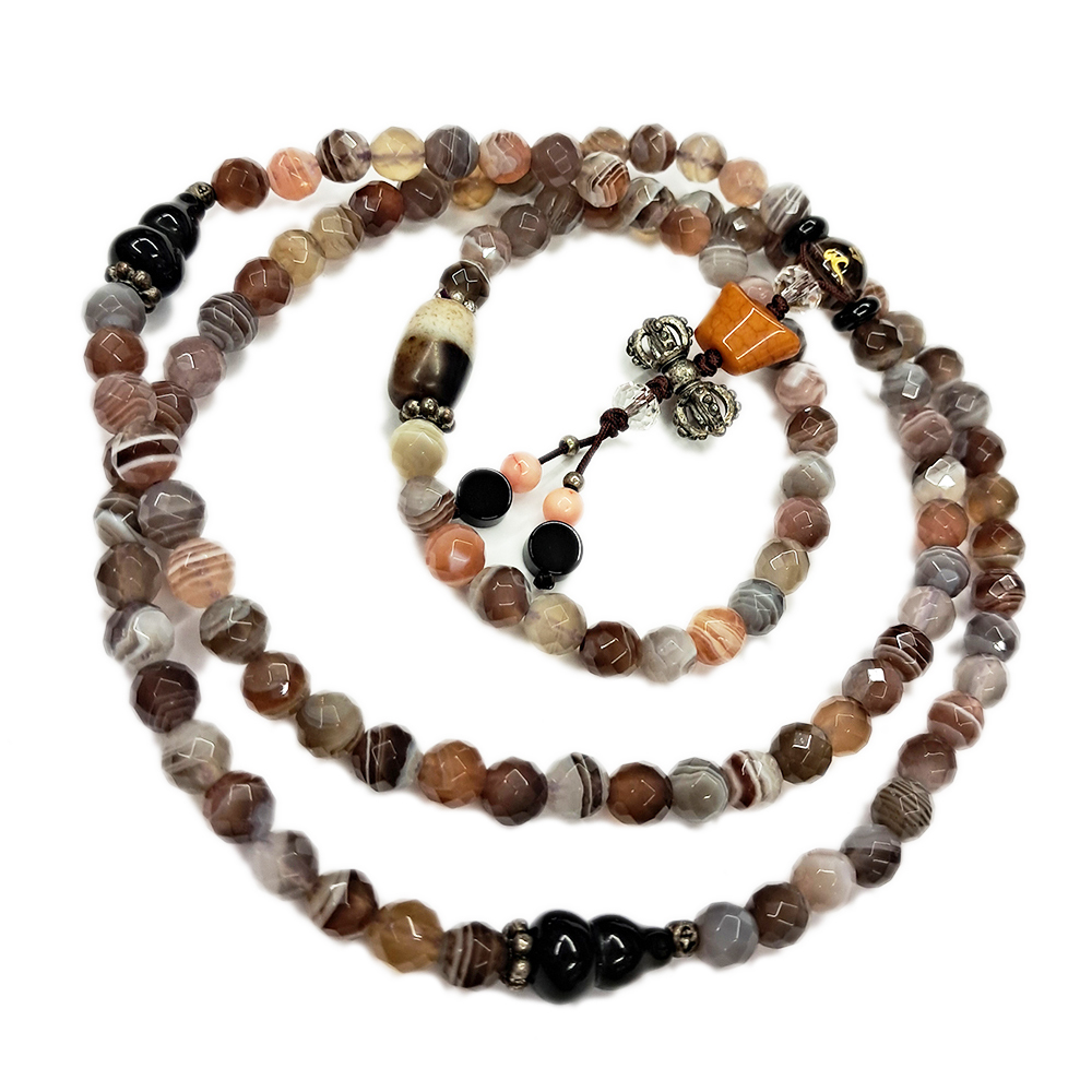 天珠&藥師珠{晶鑽}108念珠6mm【十方】124614