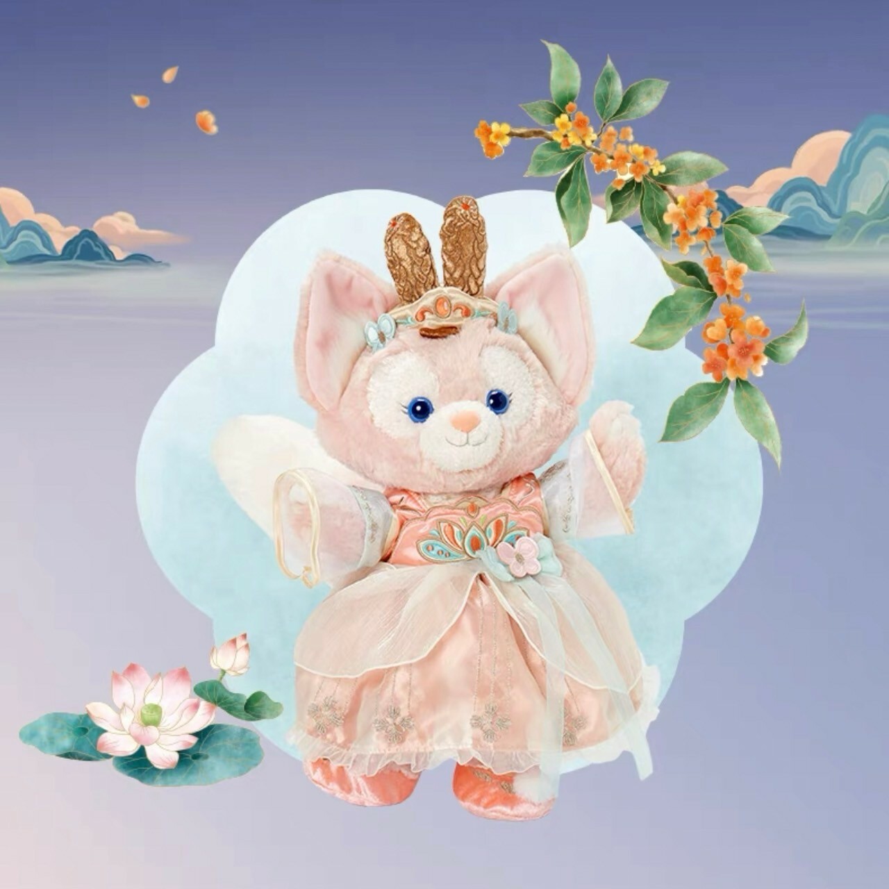 2024 中秋 達菲 Duffy 與好友們 玲娜貝兒 Lina bell 娃娃 玩偶 -上海迪士尼樂園