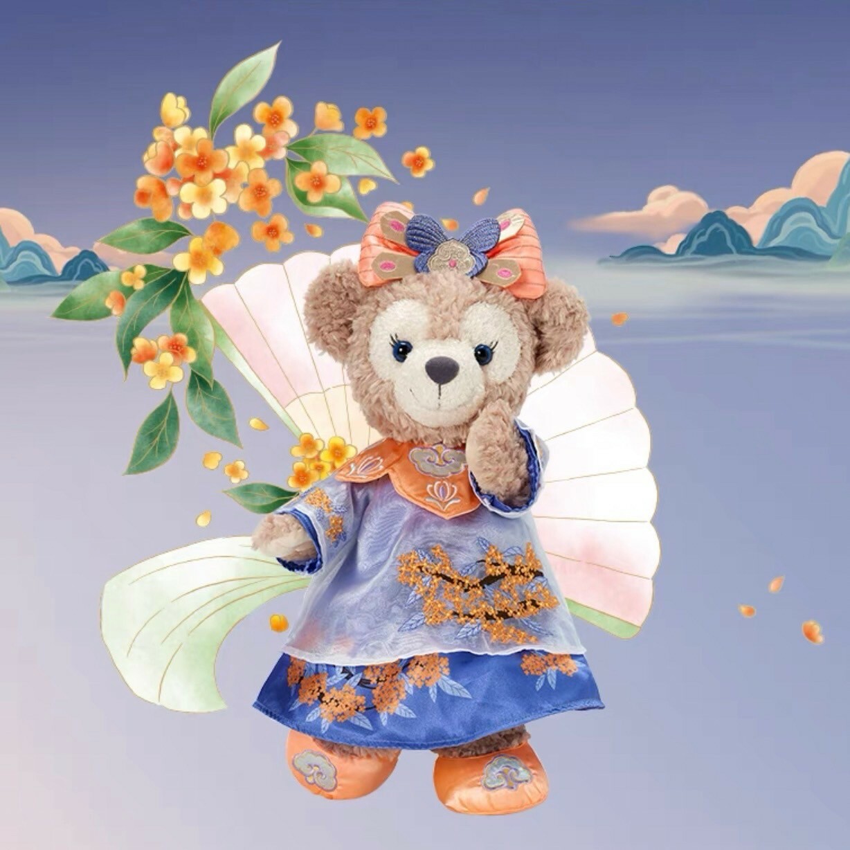 2024 中秋 達菲 Duffy 與好友們 雪莉玫 ShellieMay 娃娃 玩偶 -上海迪士尼樂園