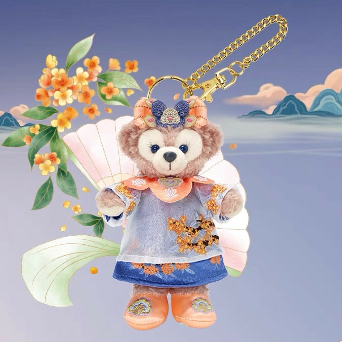 2024 中秋 達菲 Duffy 與好友們 雪莉玫 ShellieMay 鑰匙圈 吊飾 -上海迪士尼樂園