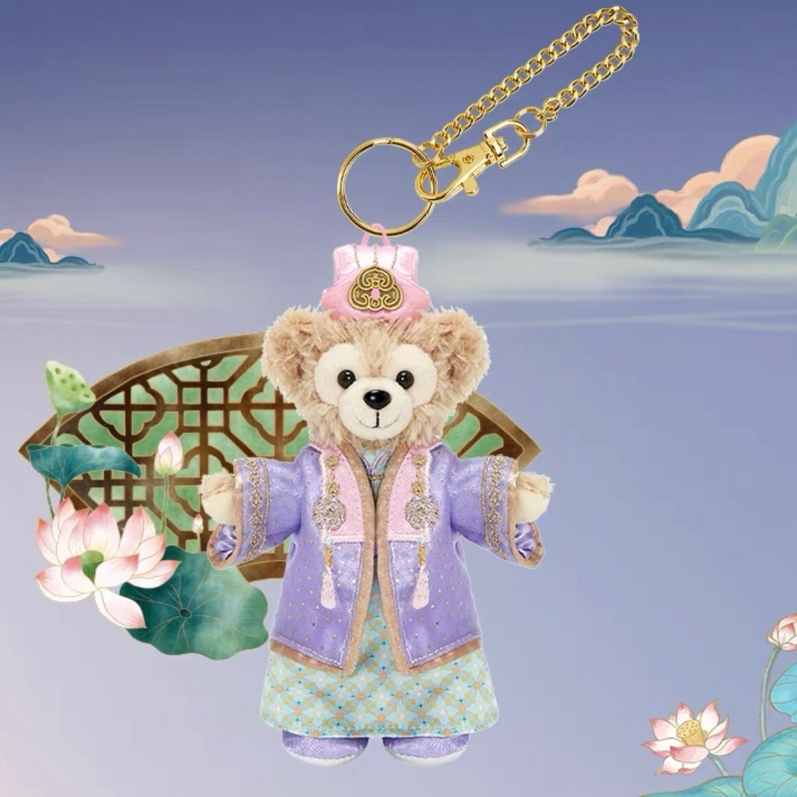 2024 中秋 達菲 Duffy 與好友們 達菲 Duffy 鑰匙圈 吊飾 -上海迪士尼樂園