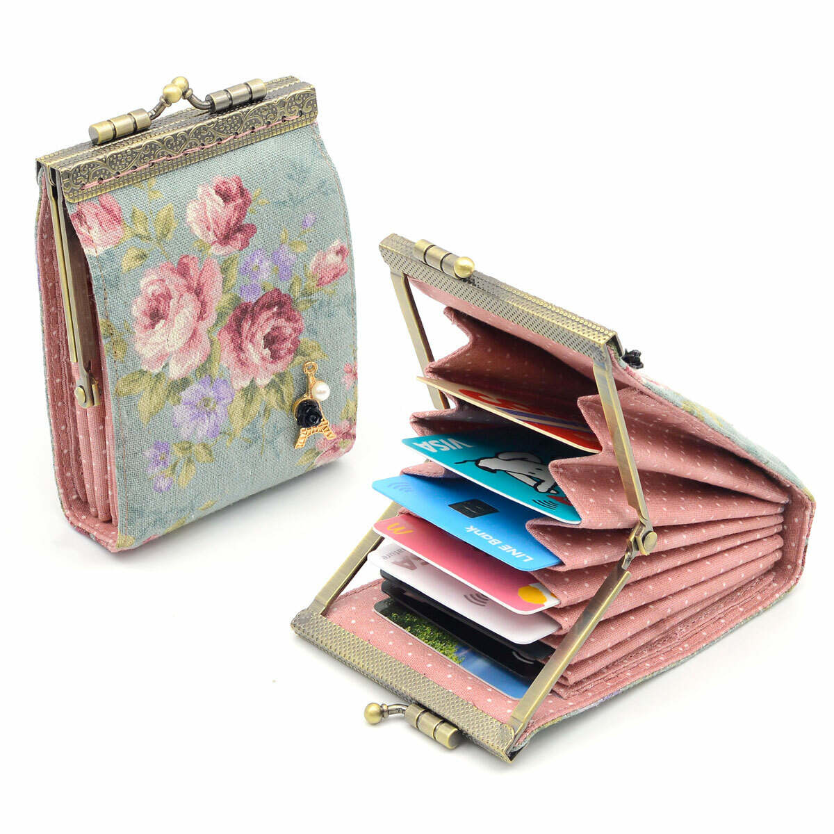 7.5公分駁腳口金/個【贈駁腳多層卡片口金包紙型】