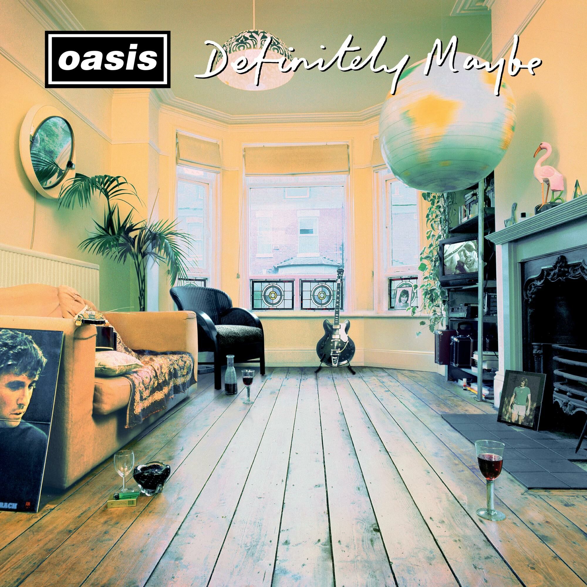 OASIS - Definitely Maybe (30th Anniversary) Pink & White Marble Colored 2LP