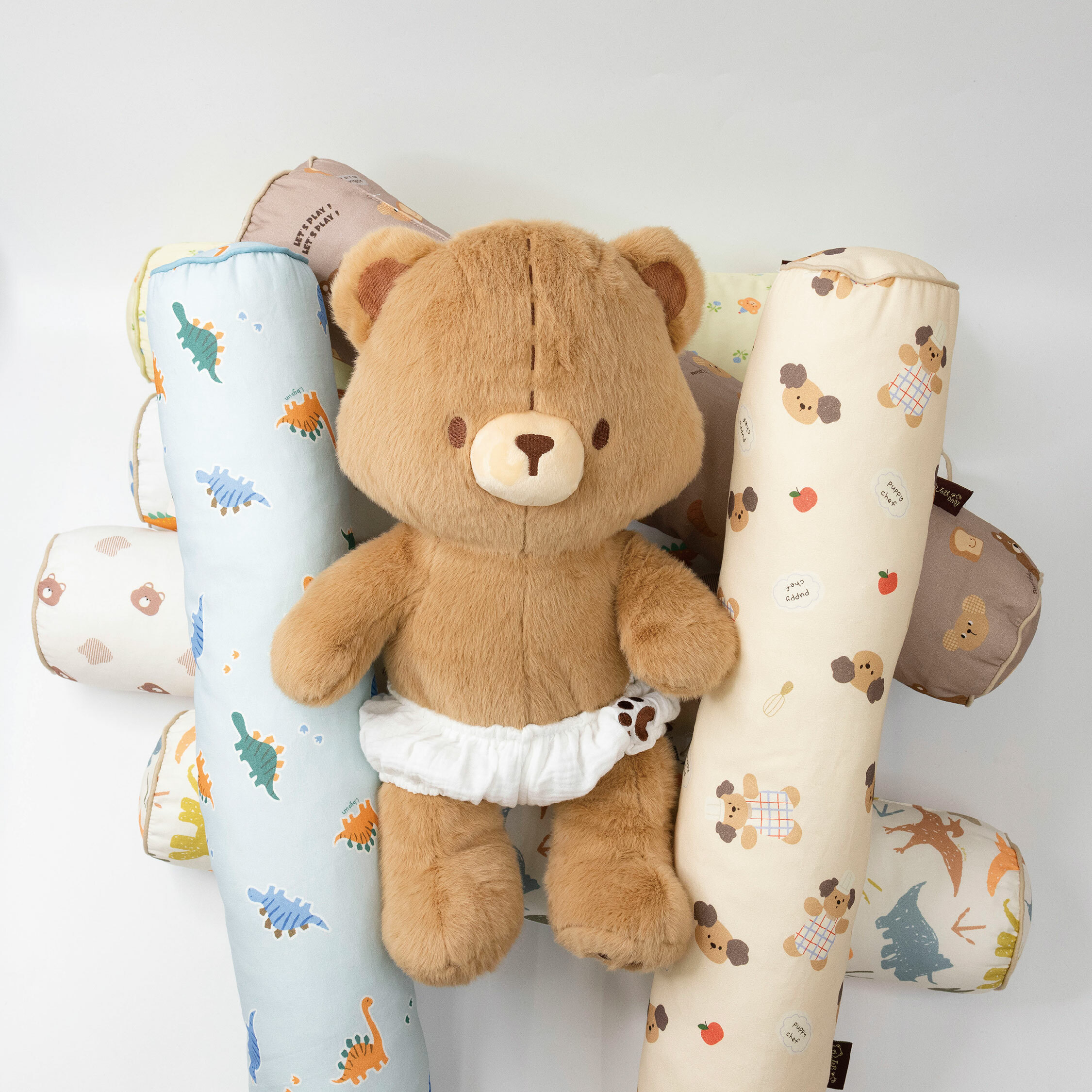 【JB0355】MIT繽紛童話純棉舒眠圓柱枕＊七款