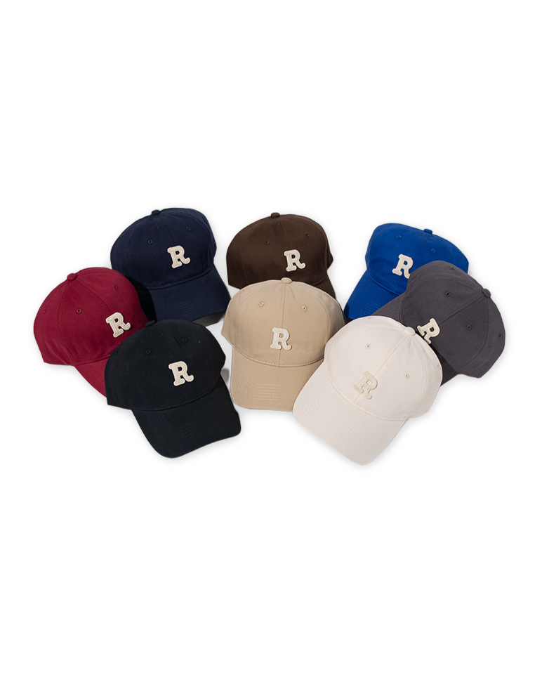 韓國街頭  小R刺繡 復古老帽