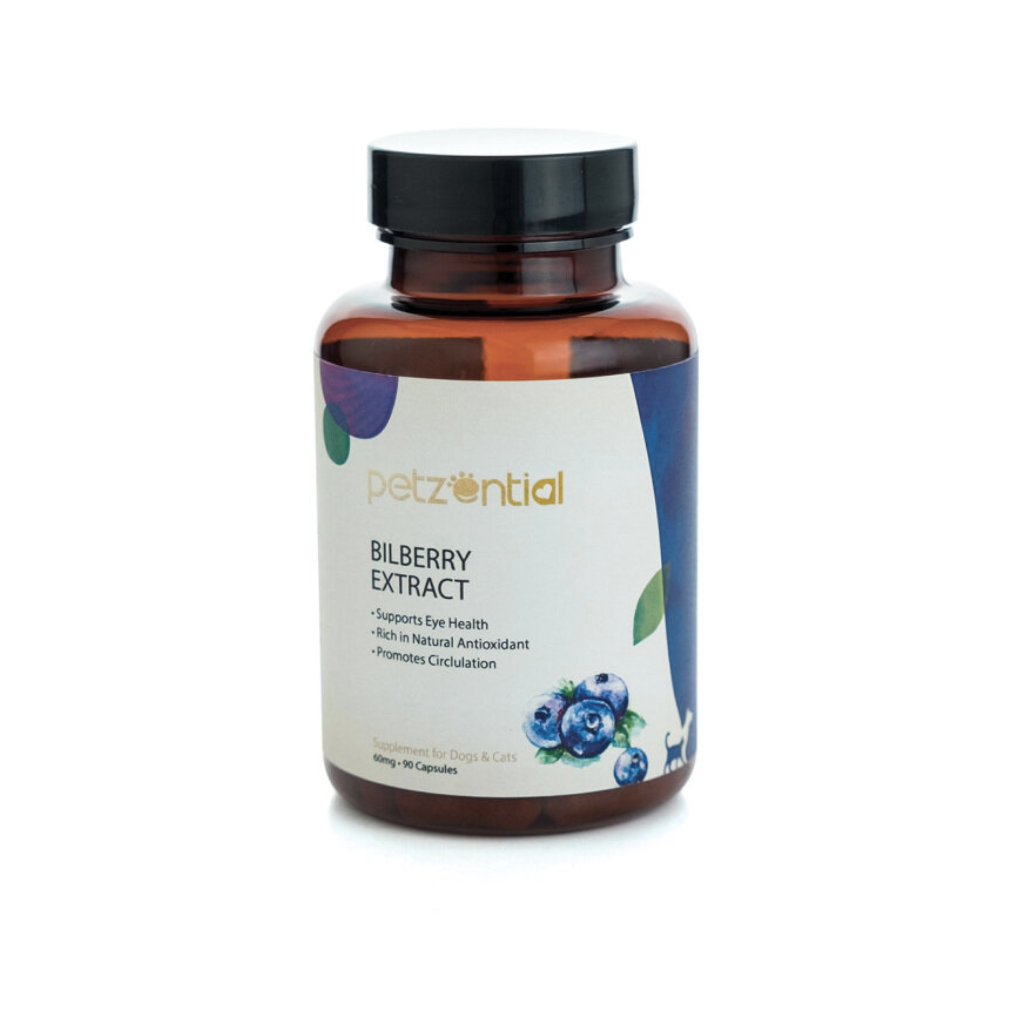 Petzential Plus - 山桑子精華素90粒(貓狗適用)