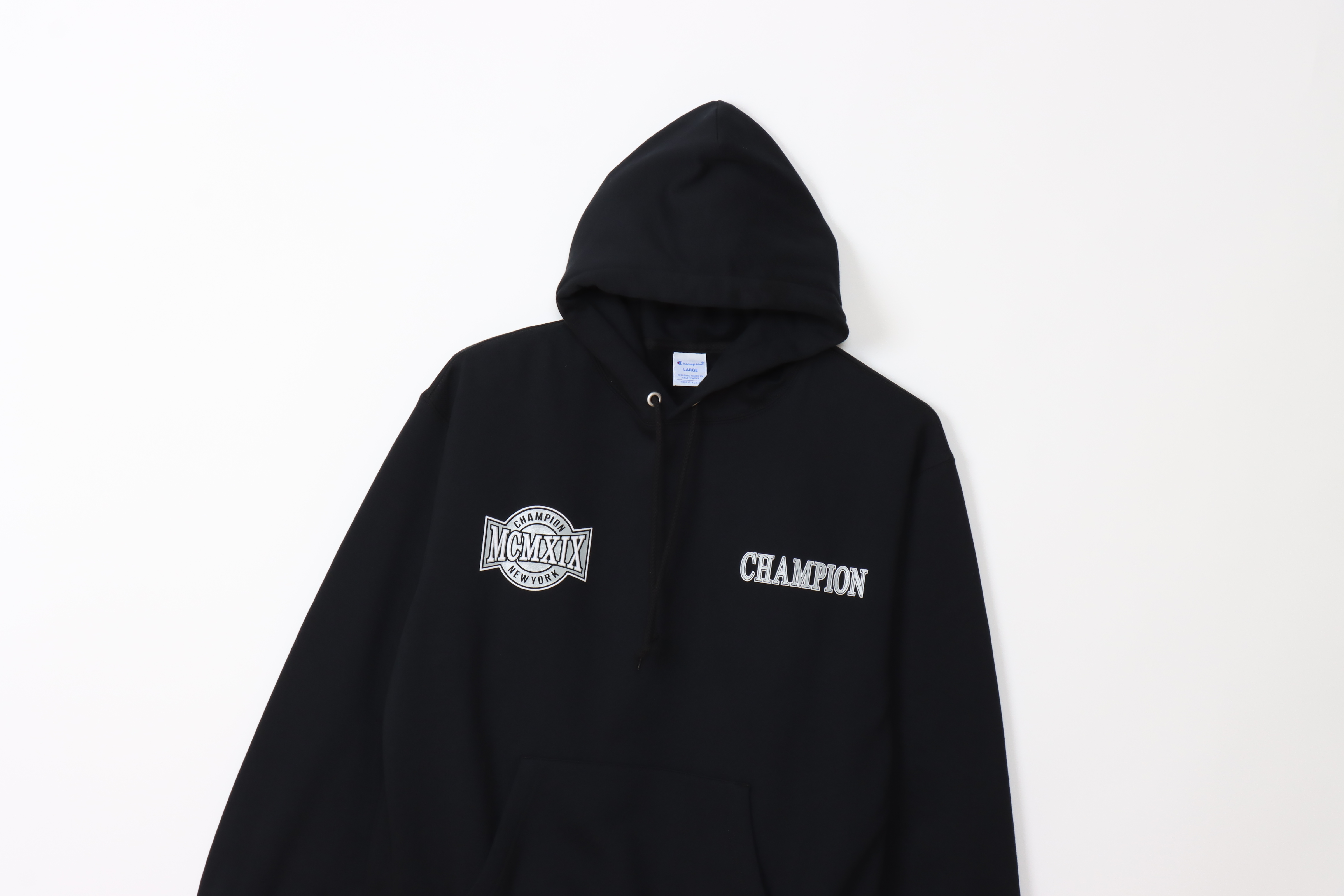 男款-ACTION STYLE系列運動街頭印花連帽衛衣-黑色（C3-A108-090）