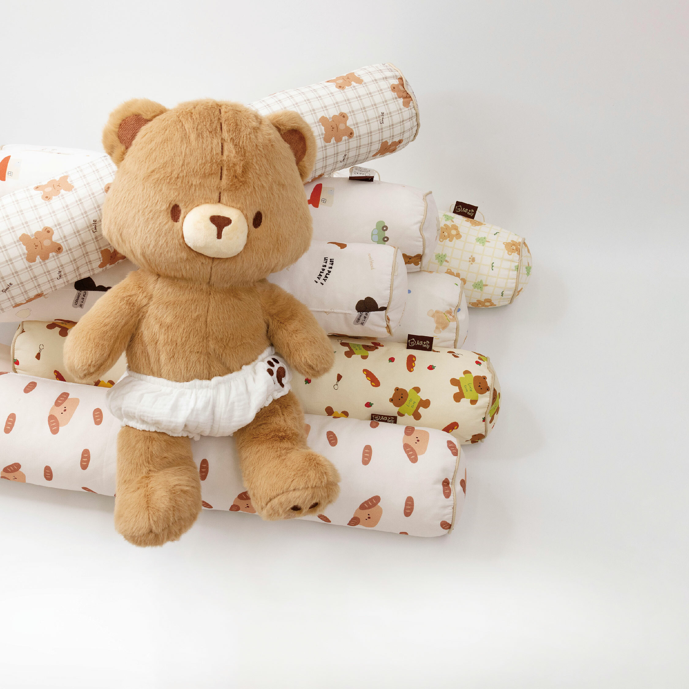 【JB0356】MIT可愛動物純棉舒眠圓柱枕＊八款