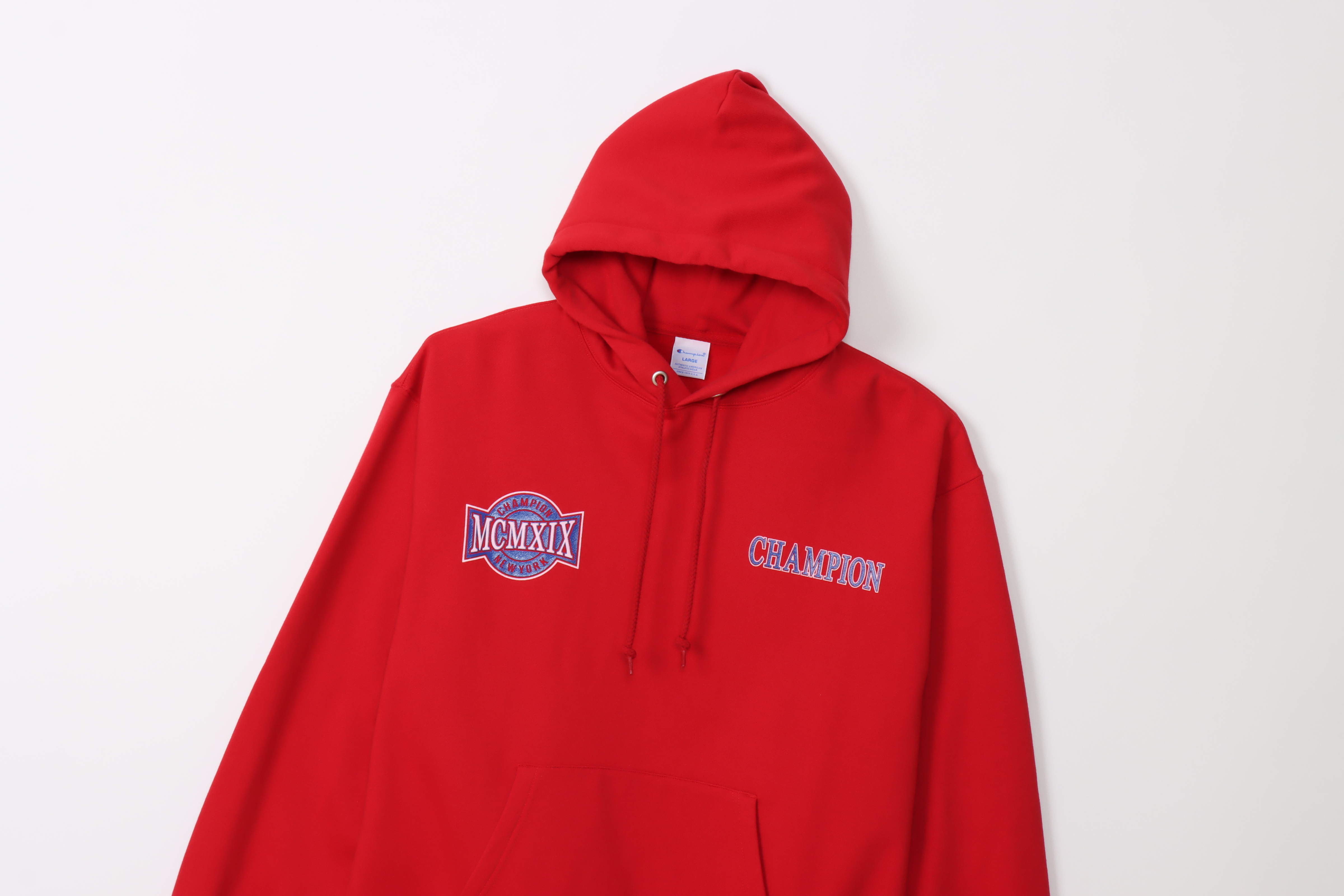 男款-ACTION STYLE系列運動街頭印花連帽衛衣-紅色（C3-A108-950）