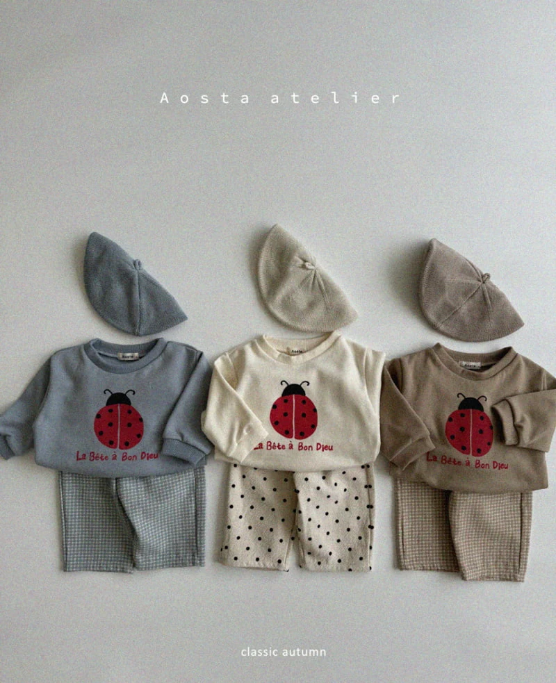 韓國 Aosta-秋款童趣瓢蟲上衣-穿搭建議