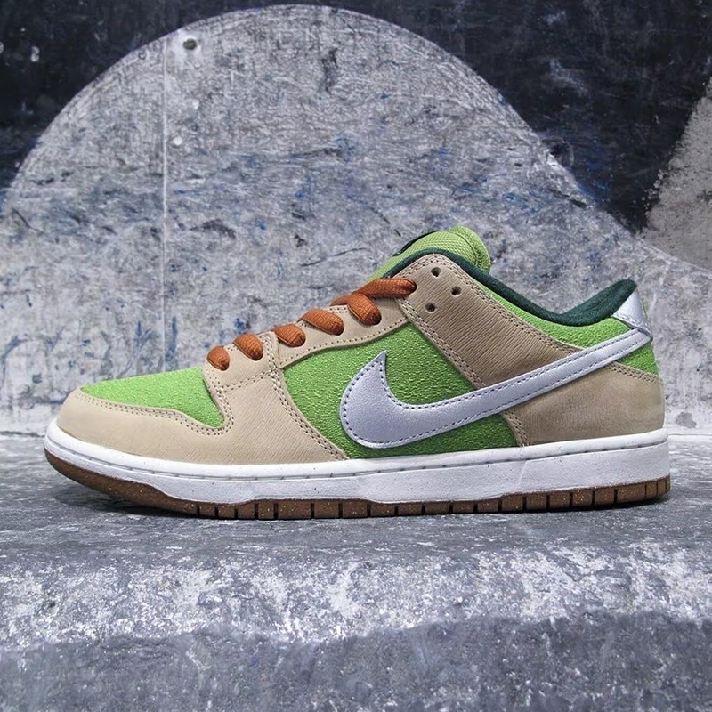 Nike SB Dunk Low “Escargot” 蝸牛棕 法餐 餐盤刀叉 棕銀綠 滑板鞋 復古休閒鞋 FQ7585-200