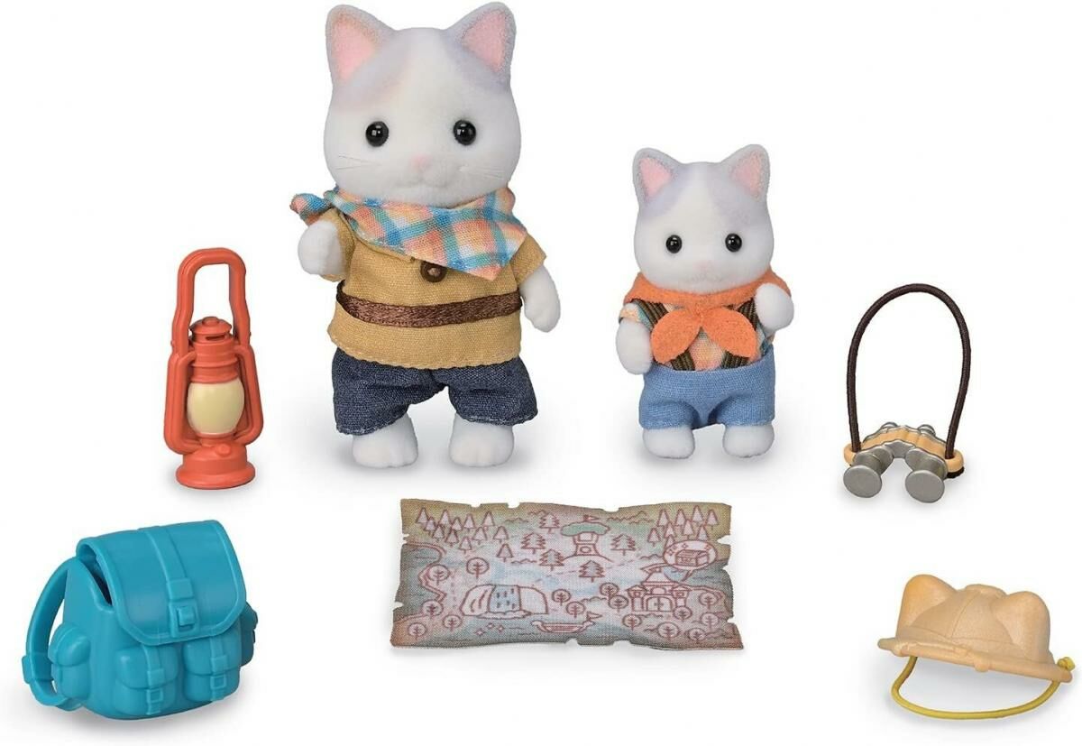 Sylvanian Families 森林家族 - 體驗刺激探險之旅套裝 - 拿鐵貓哥哥和寶寶
