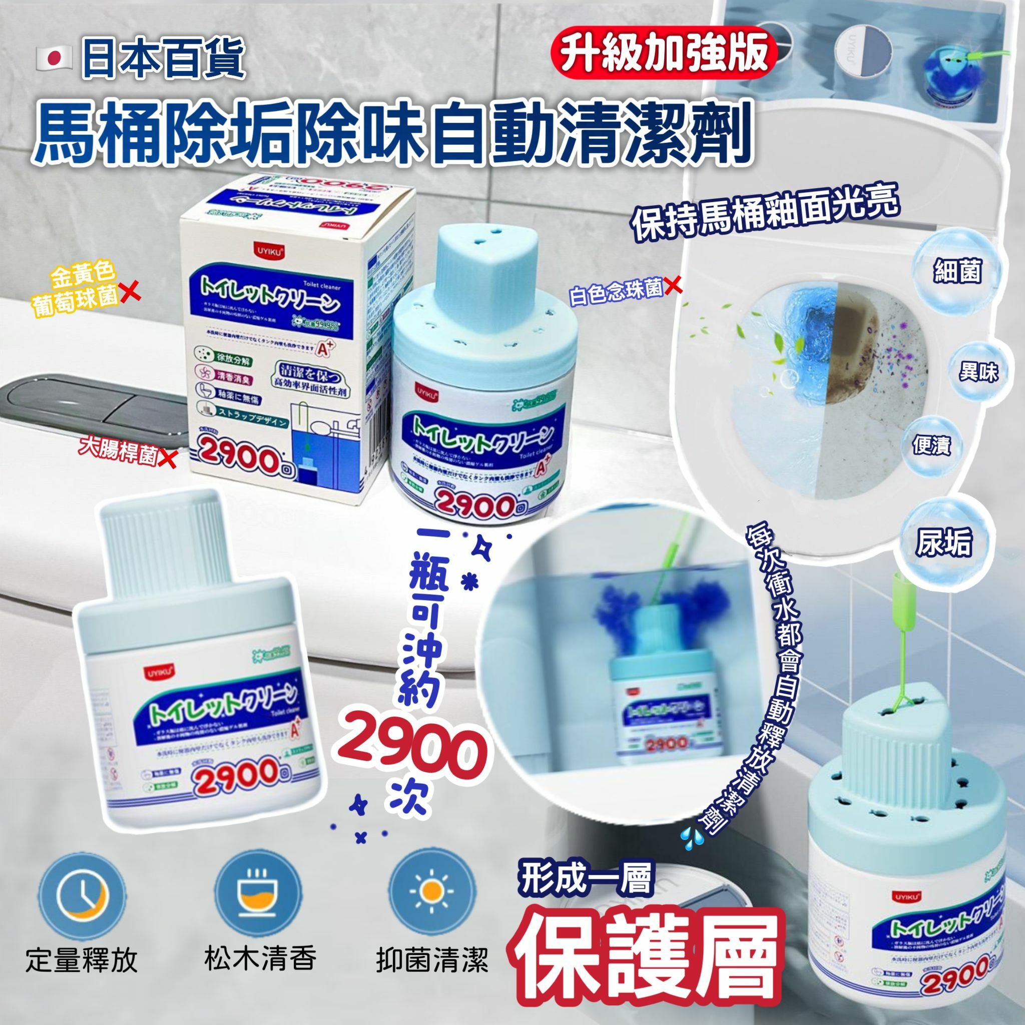 馬桶除垢除味自動清潔劑 升級加強版Y1038