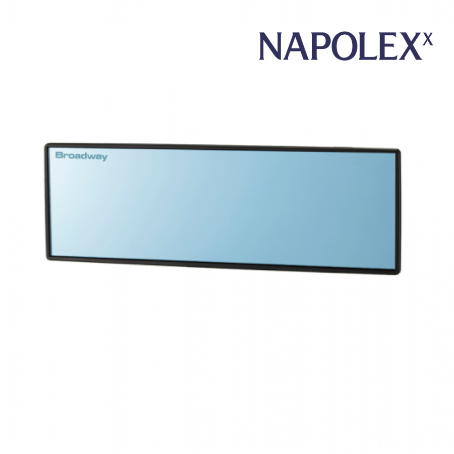 NAPOLEX BW-177 BROADWAY 300mm 抗UV曲面藍鏡倒後鏡