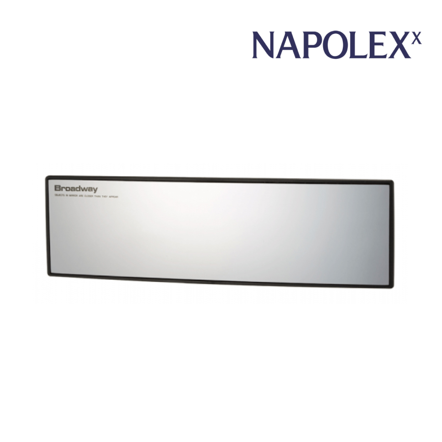 NAPOLEX BW-765 BROADWAY 270mm 曲面黑框超廣角倒後鏡