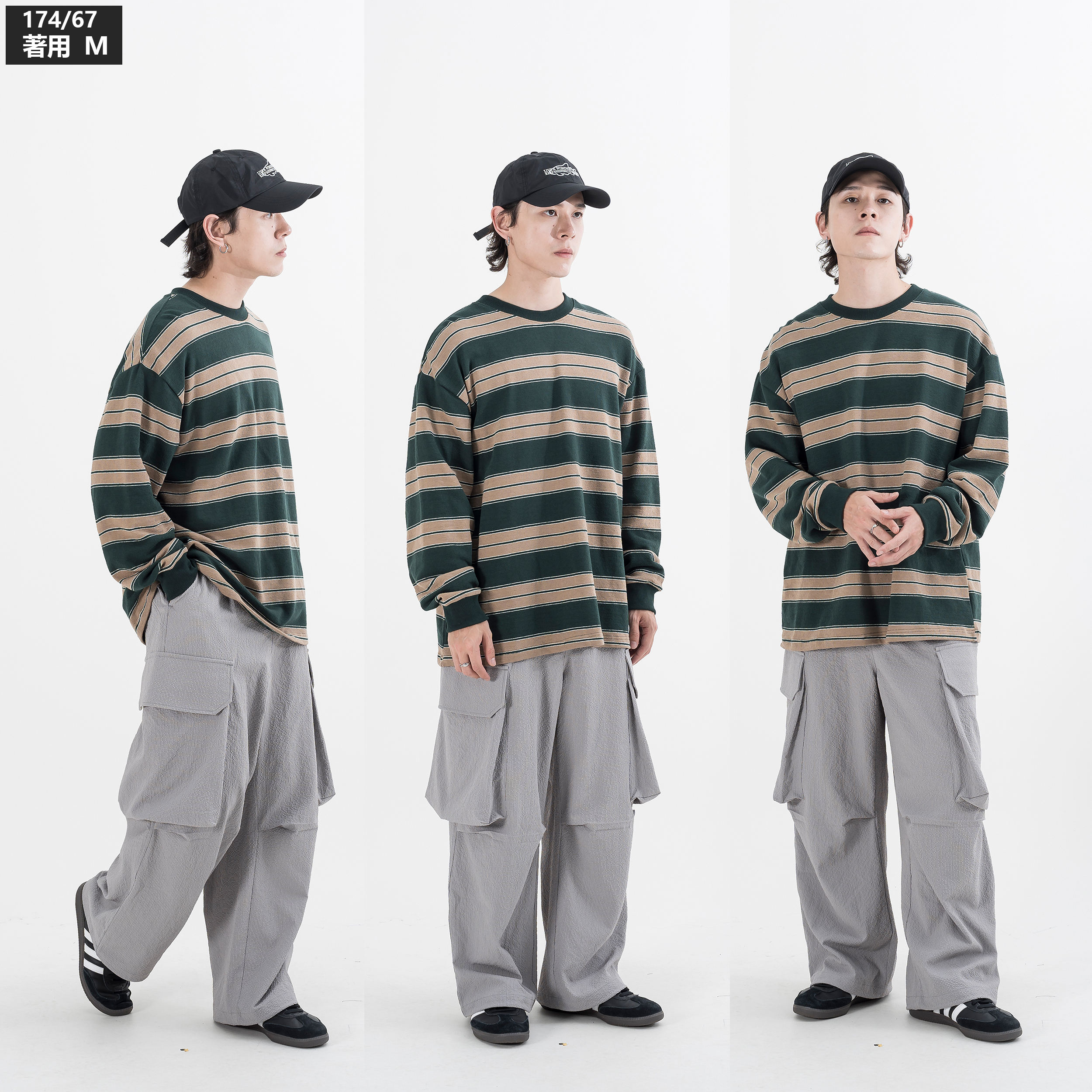 AGILITY Seersucker Cargo Pants 泡泡紗寬版六口袋長褲[BB68]