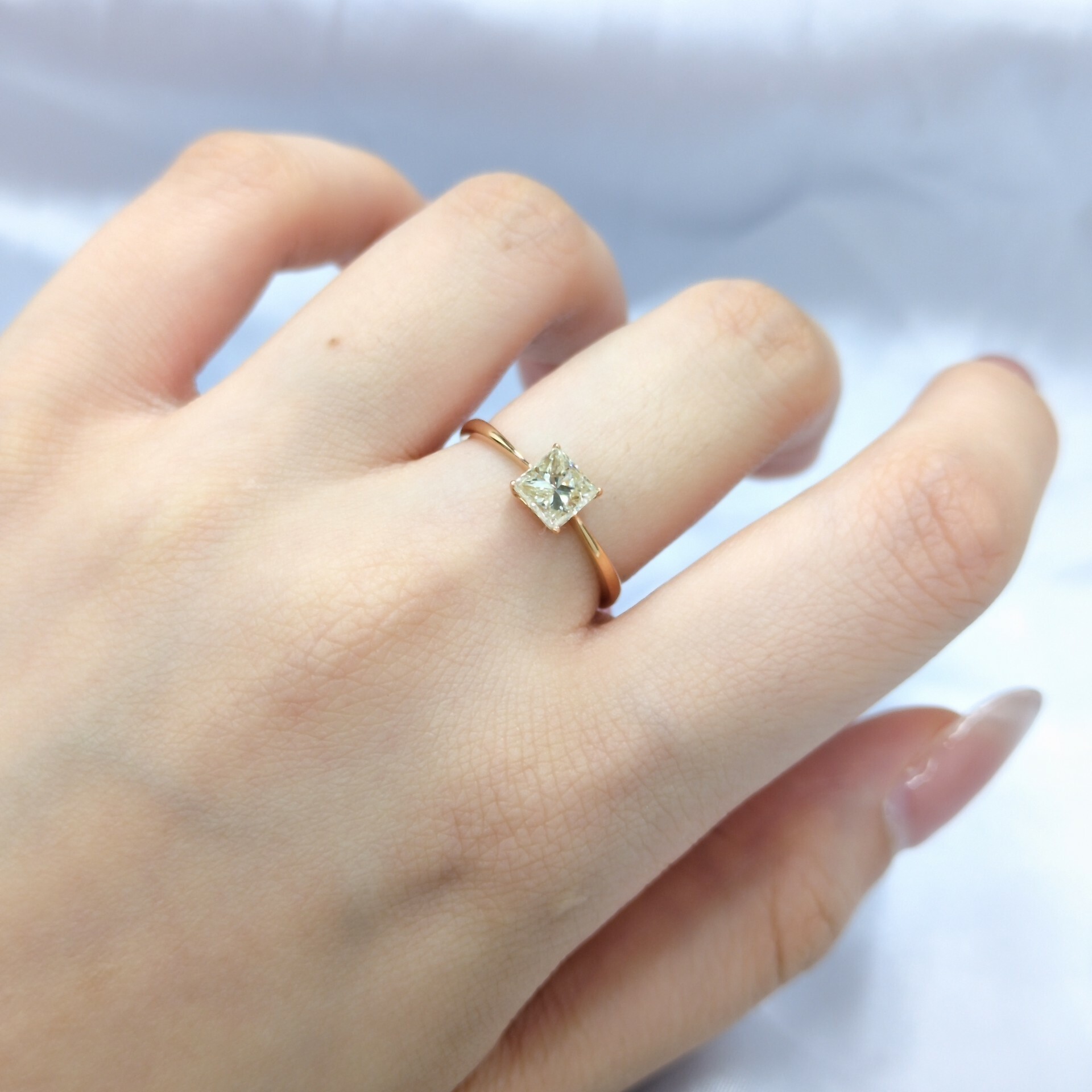 18K Rose Gold 0.75ct Diamond Ring