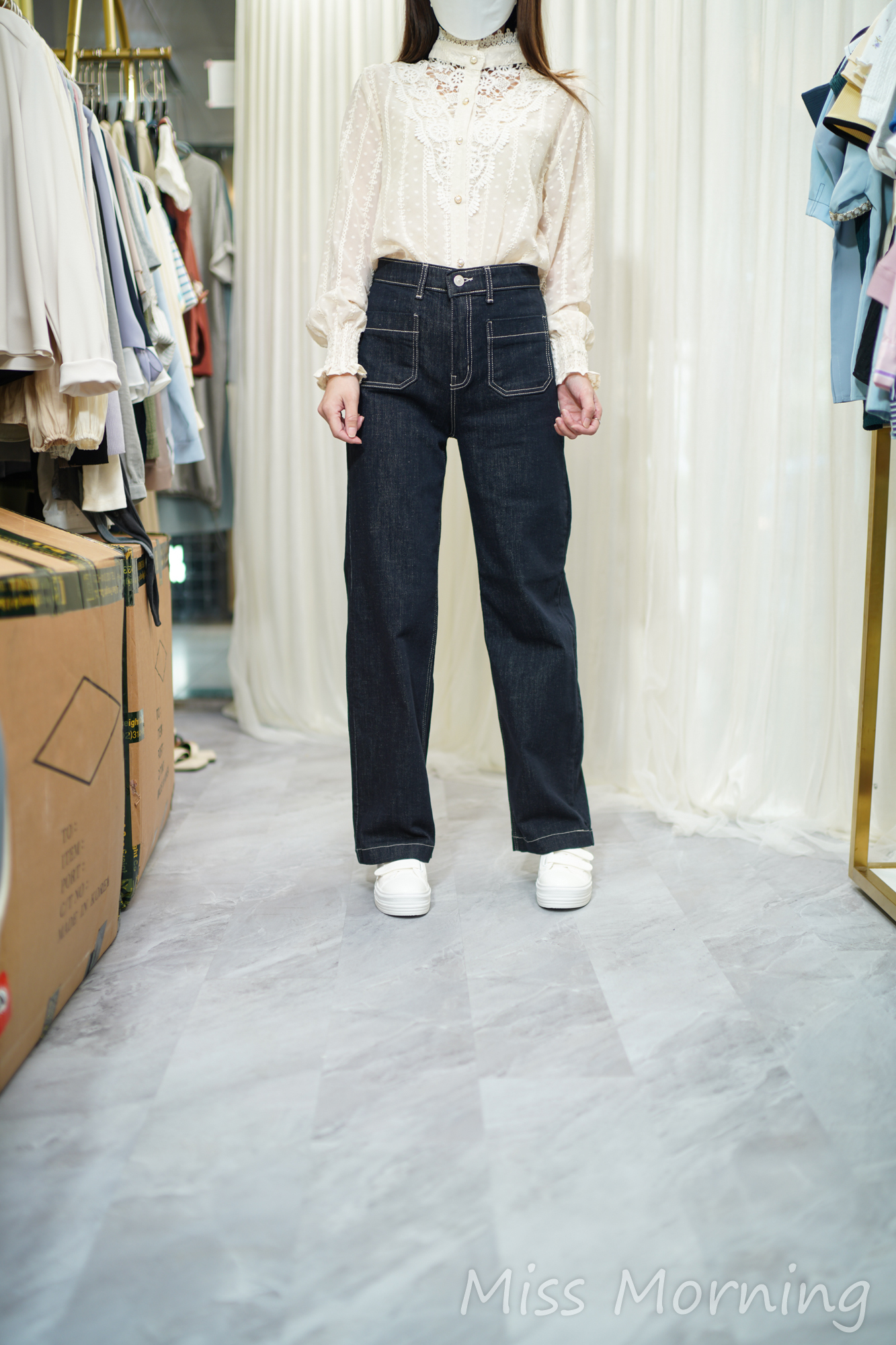 顯瘦2袋牛仔褲(33800)