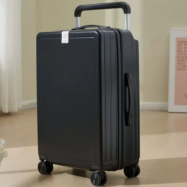 [Wide stroke] 24 inches, luggage multi-function (quiet) universal wheel password box-black