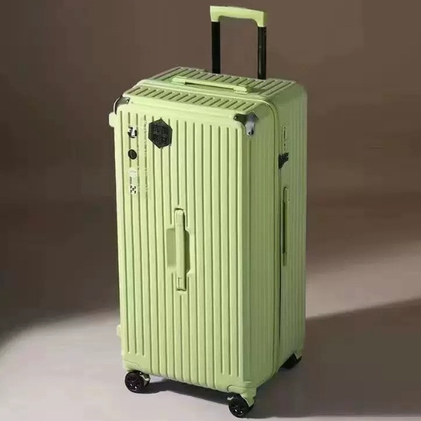 Large-capacity-24 inches-luggage boxes durable tie box password box (avocad green) [zipper model]