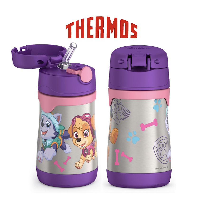 美國 Thermos 不鏽鋼真空兒童保溫吸管水壺 - Paw Patrol