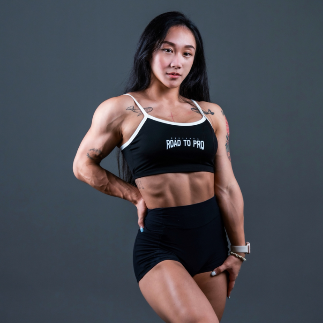 [H-Elastic™] RTP Bra Top - White Black