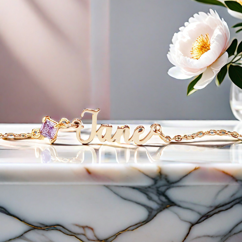 鋯石人名定制 頸鏈 / 手鏈 / 腳鏈