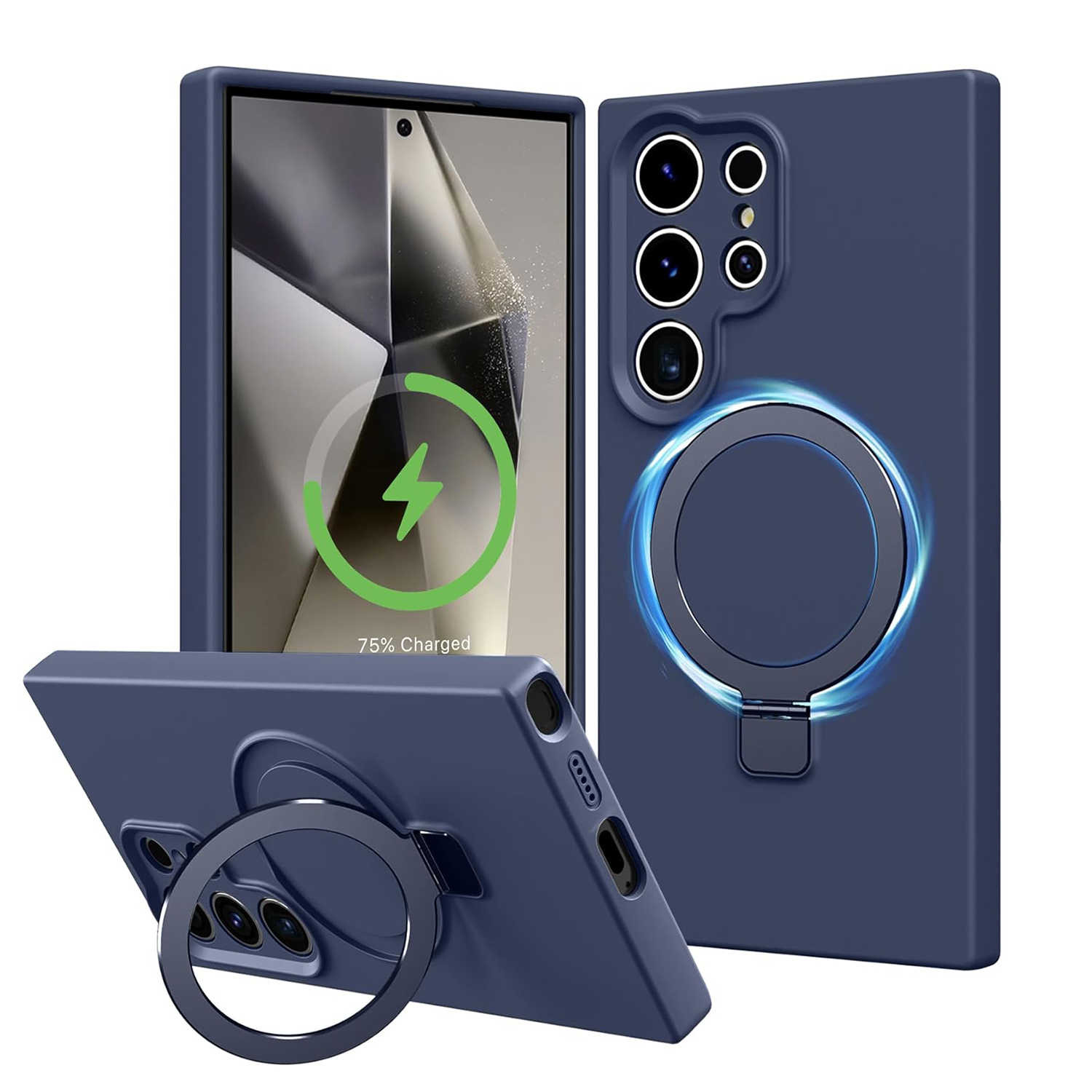 XPRO - Mag Stand Silicone - Samsung S25 Case 矽膠磁吸支架貼身手機保護硬殼