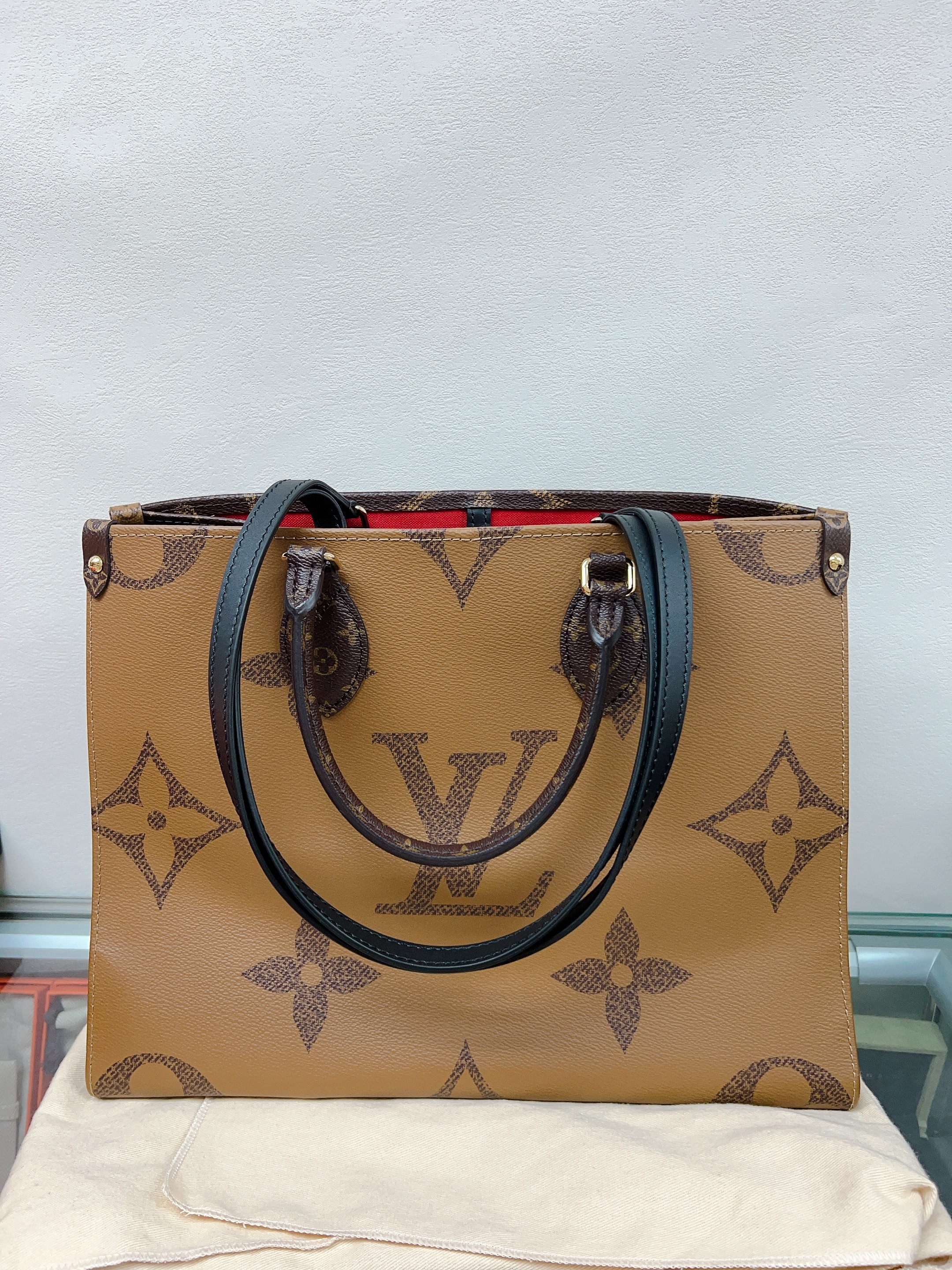 Lv onthego tote bag MM brown monogram