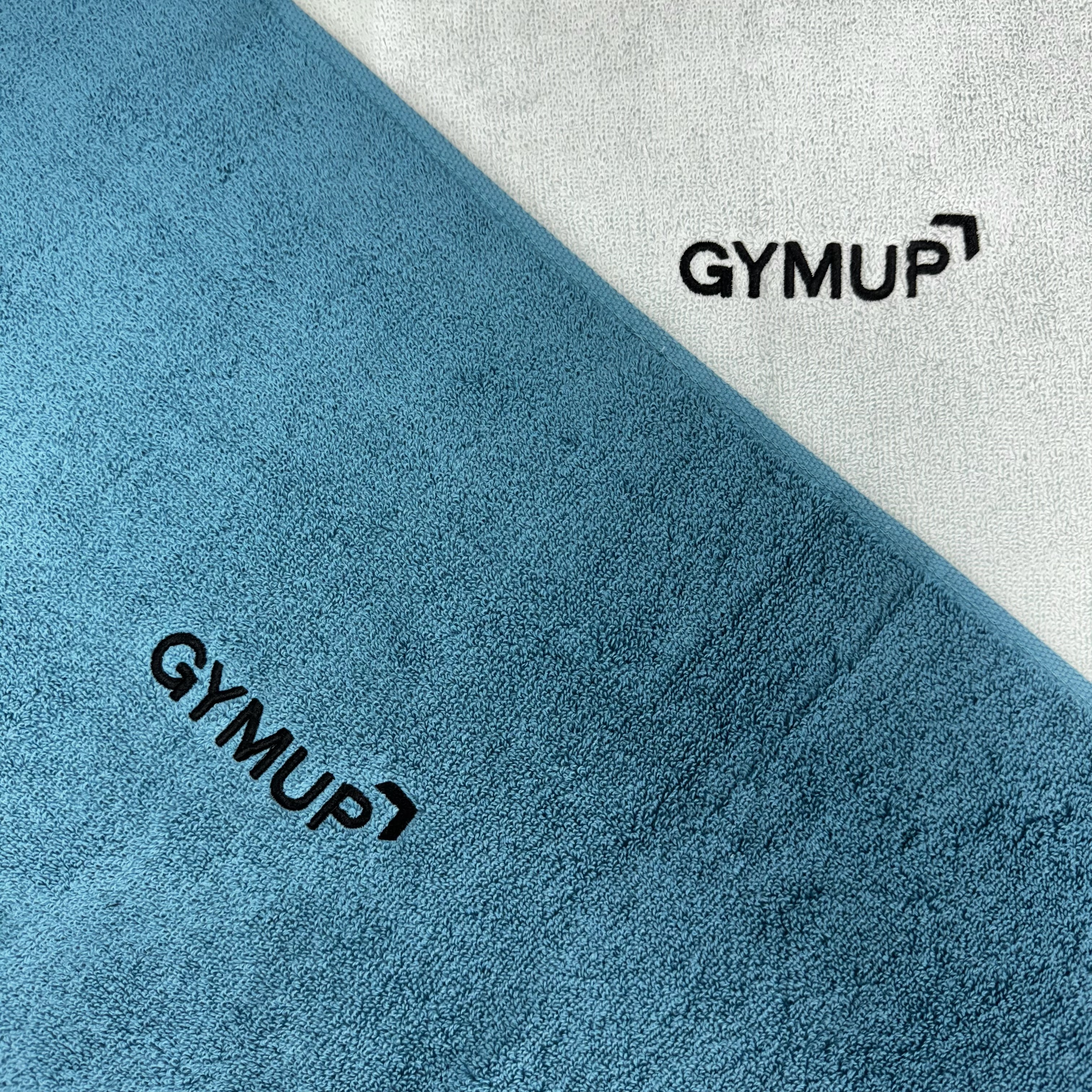 GYMUP 100% 純綿運動毛巾 - 深湖水藍