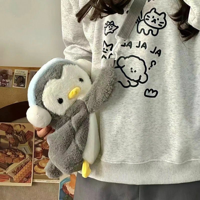 Headphone Little Penguin Crossbody Bag